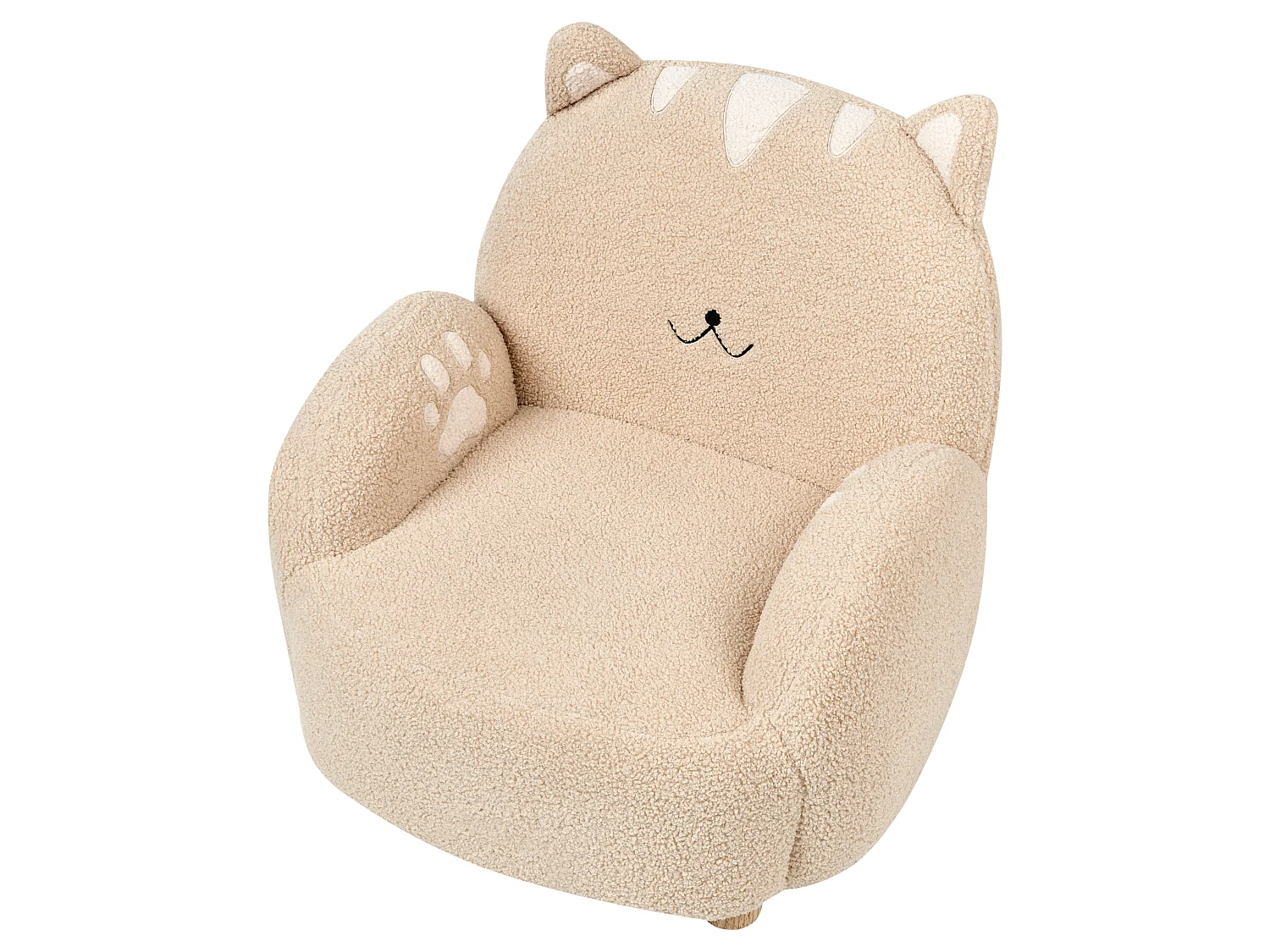 Kinderfauteuil ZOAR Bouclé Beige