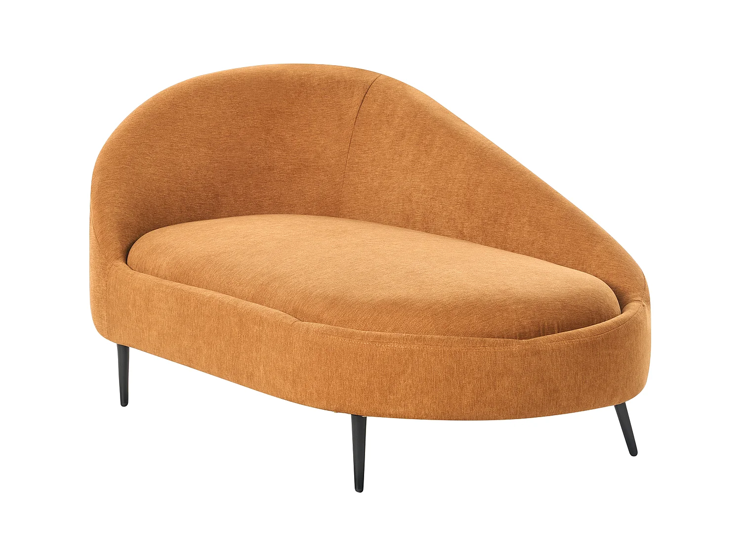 Chaise longue côté droite VALREAS Tissu Orange