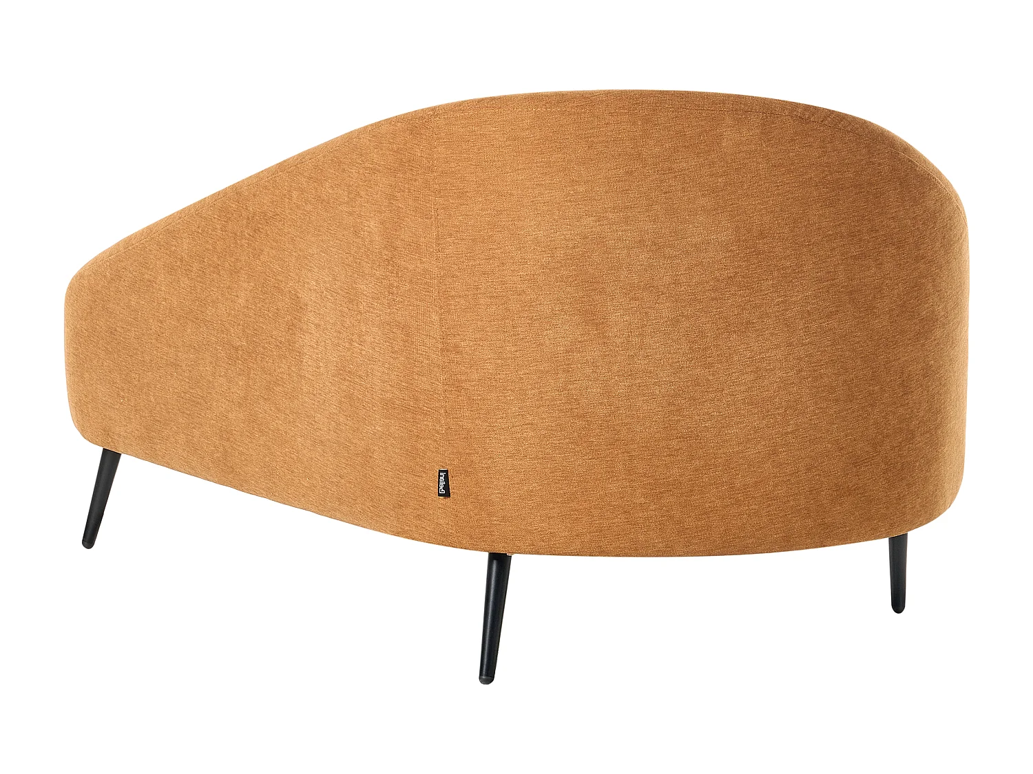 Linksseitige Chaiselounge VALREAS Stoff Orange