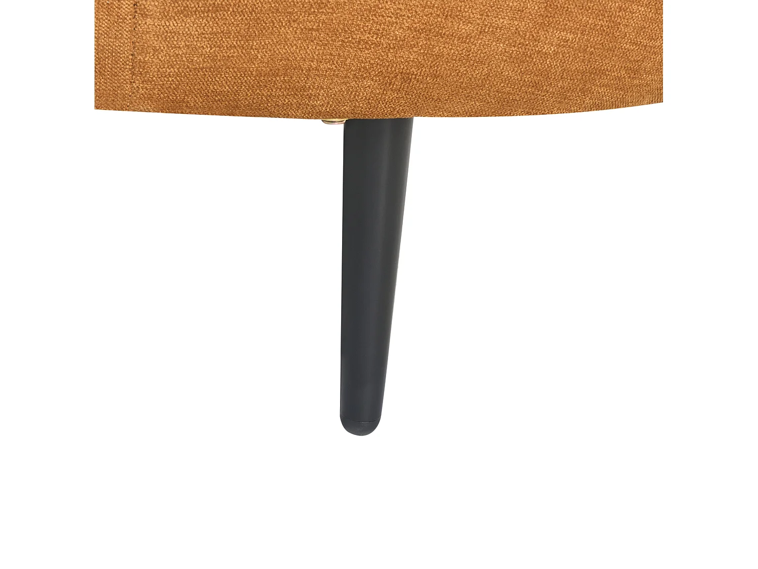 Linksseitige Chaiselounge VALREAS Stoff Orange