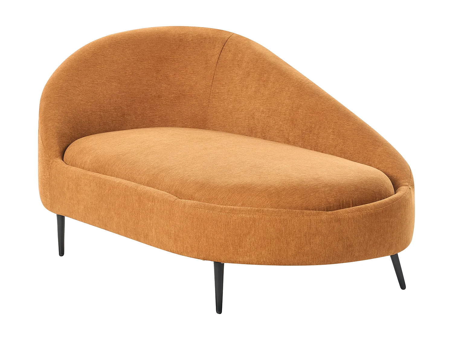 Chaise longue côté droite VALREAS Tissu Orange