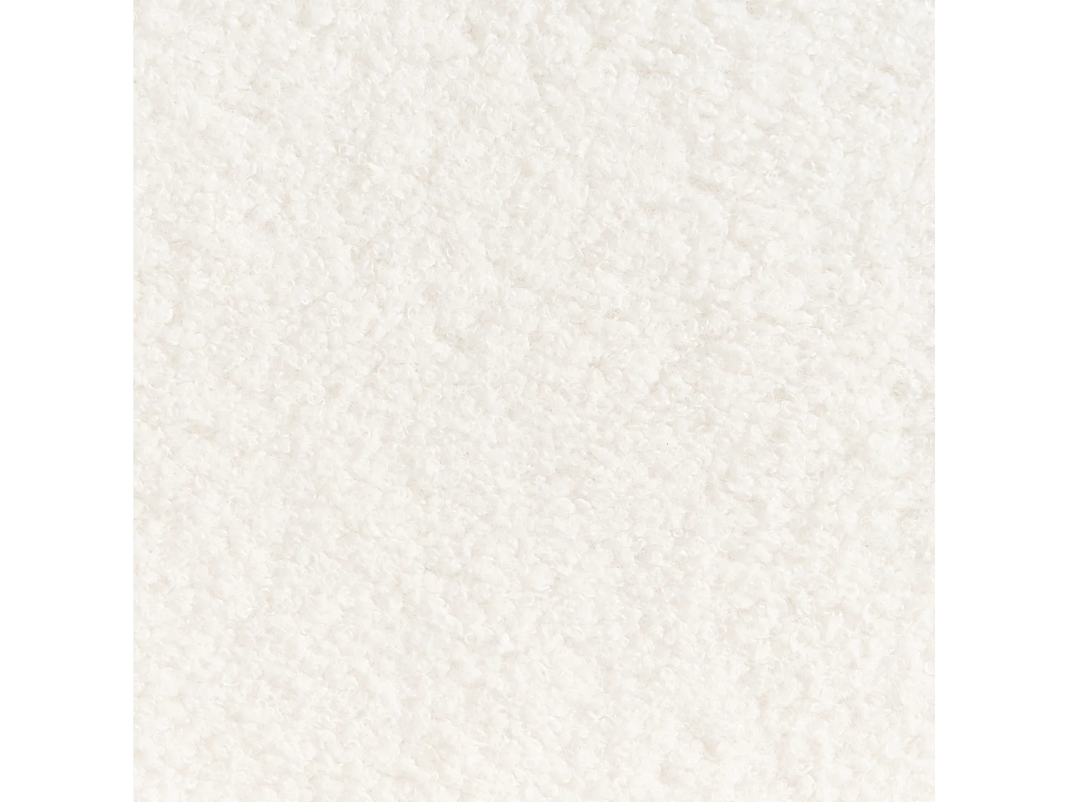 Chaise longue côté gauche VALREAS Bouclé Blanc cassé