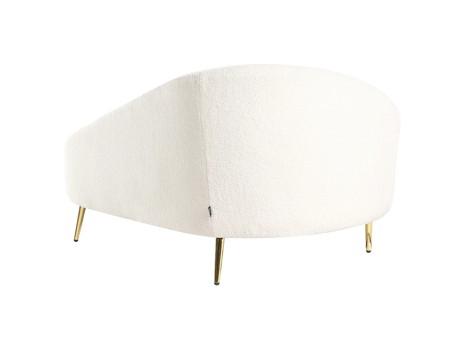 Left-Hand Chaise Longue VALREAS Boucle Off-White
