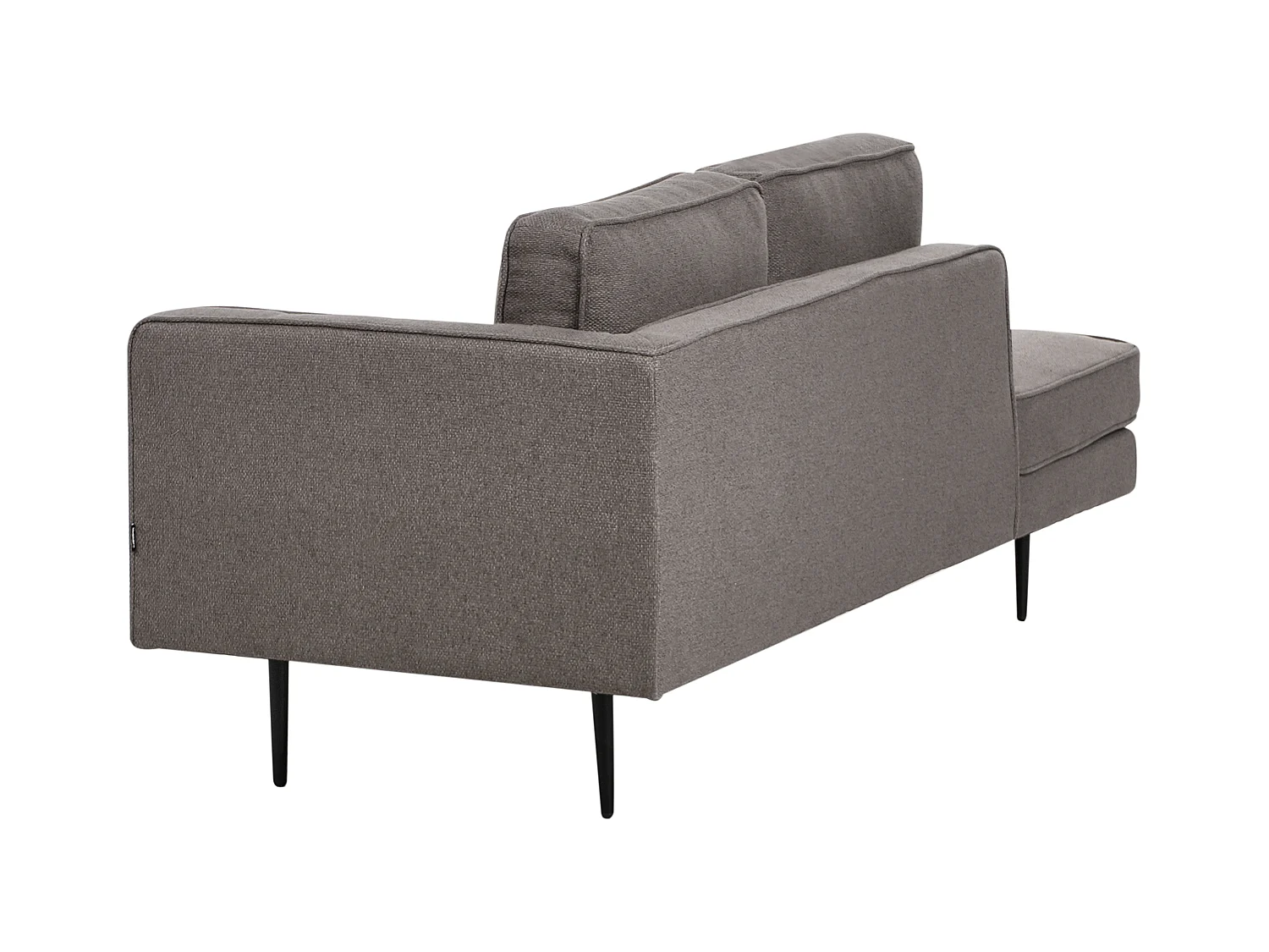 Chaise longue côté droit MIRAMAS Tissu Marron