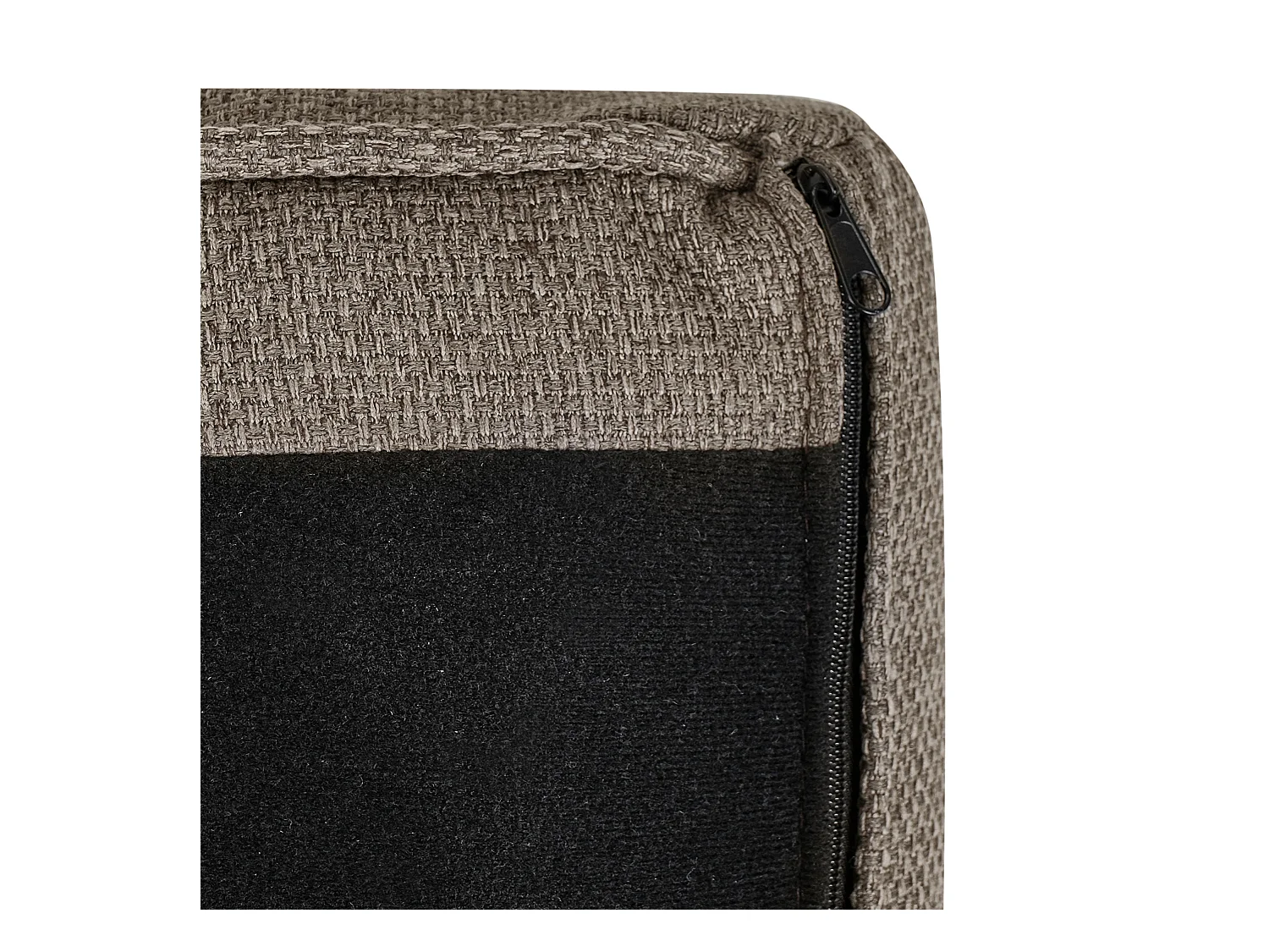 Chaise longue côté droit MIRAMAS Tissu Marron