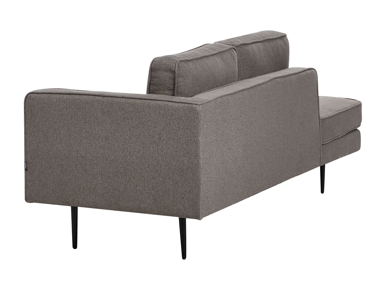 Chaise longue côté droit MIRAMAS Tissu Marron