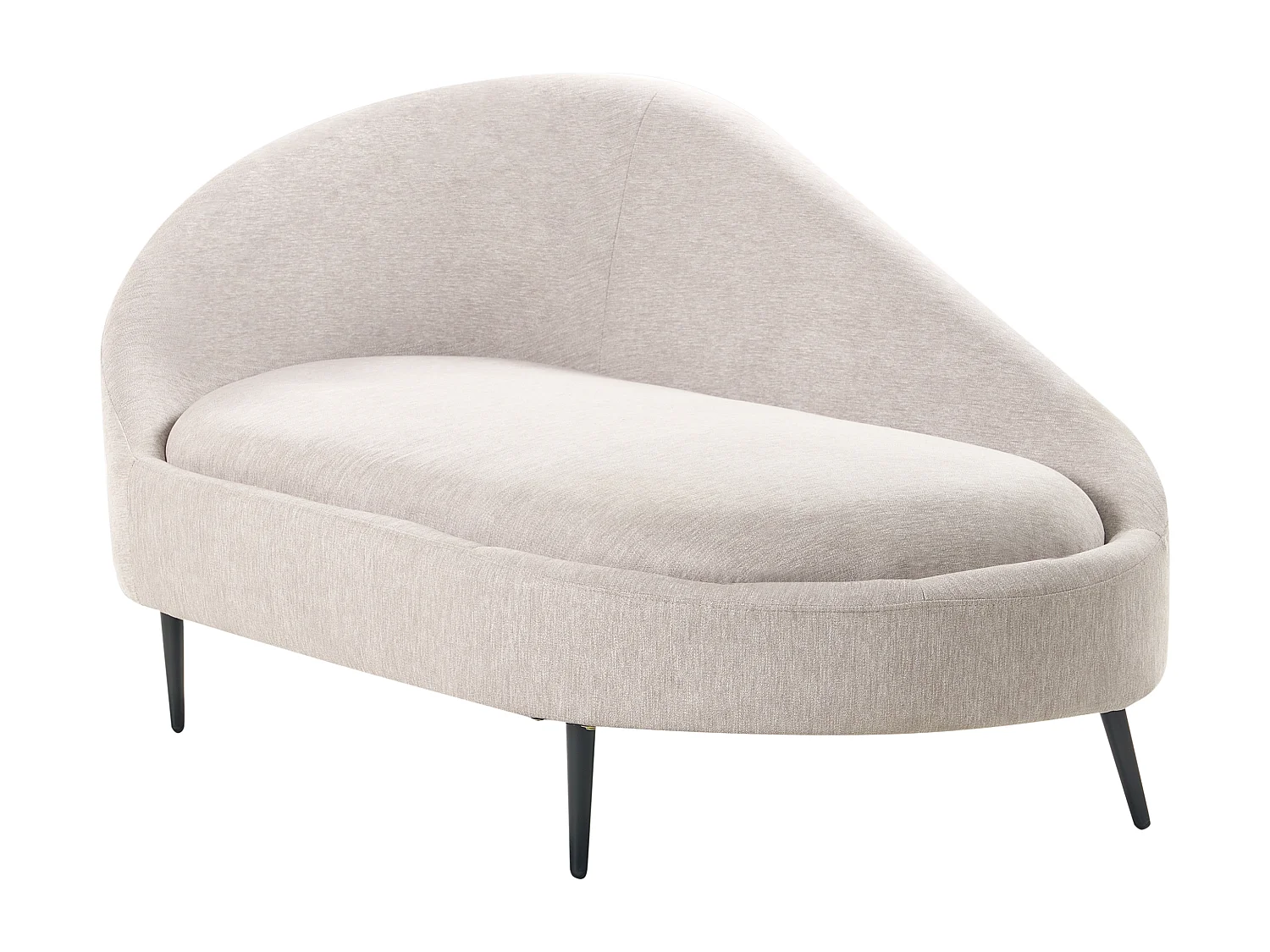 Chaise longue versione destra VALREAS Tessuto Tortora