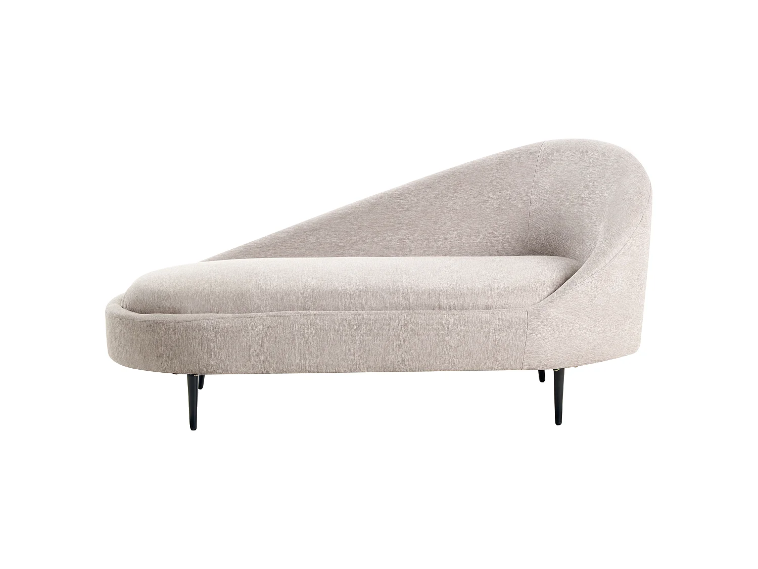 Chaise longue côté droit VALREAS Tissu Taupe