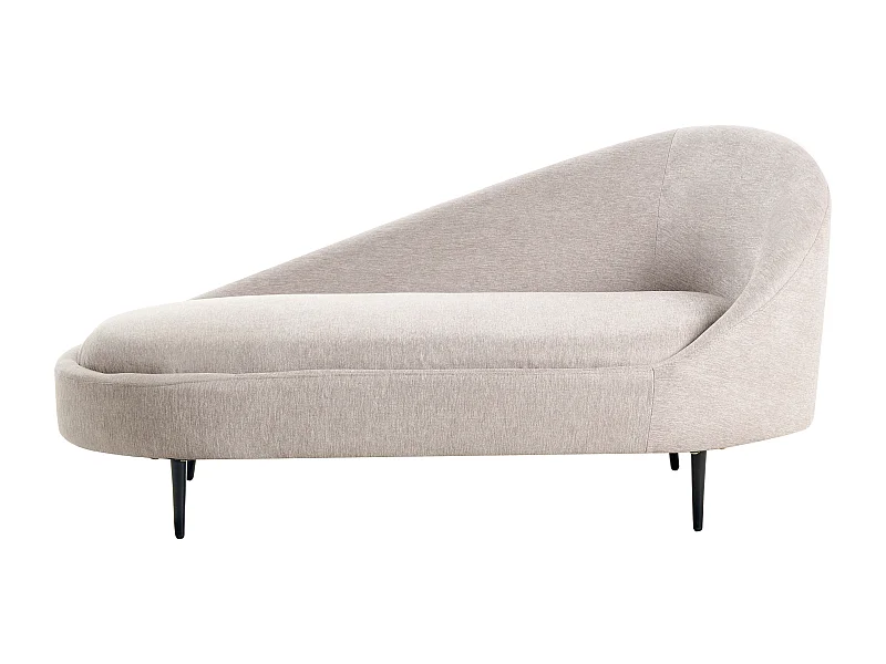 Chaise longue versione destra VALREAS Tessuto Tortora