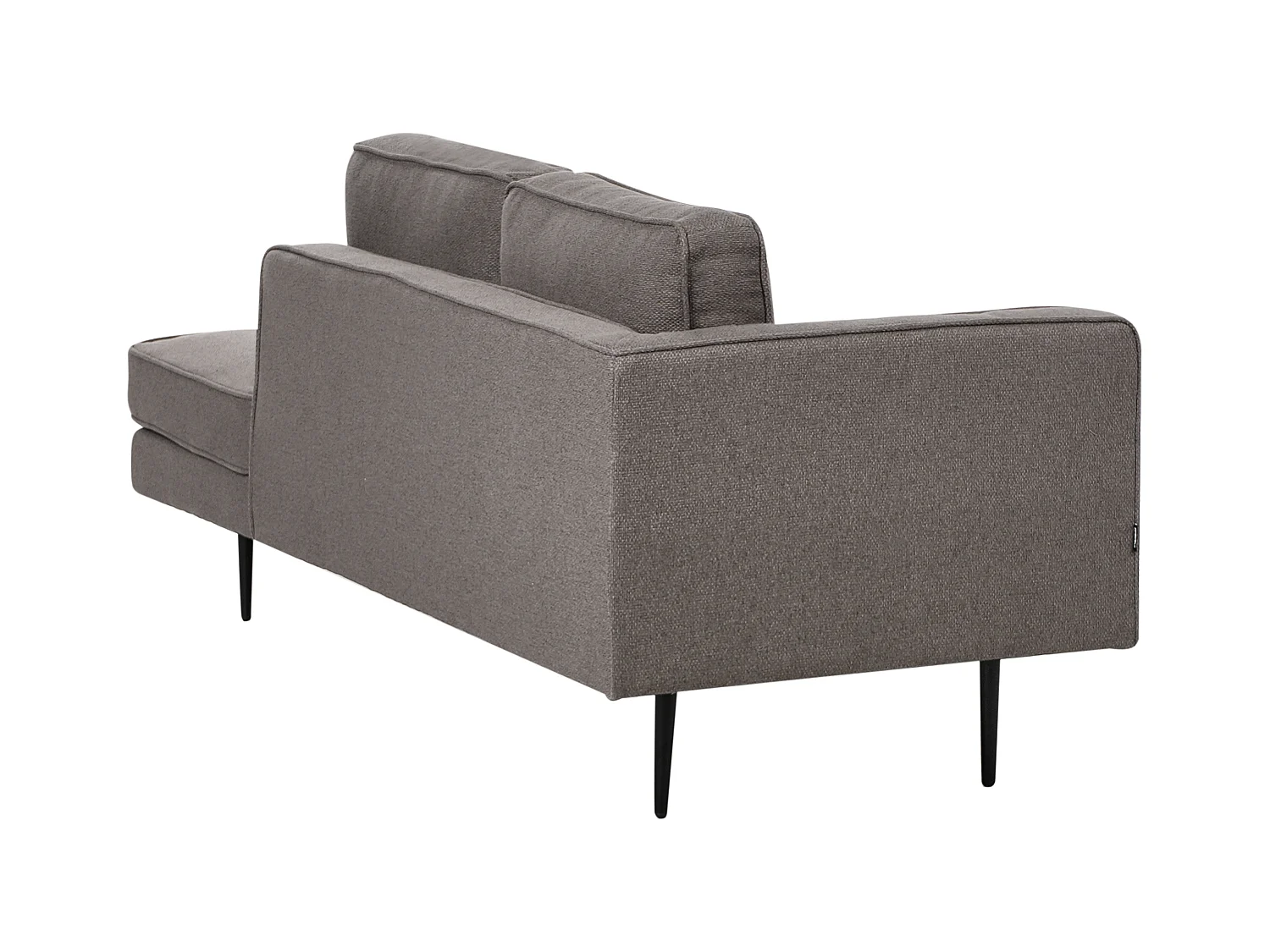 Chaise longue côté droite MIRAMAS Tissu Marron