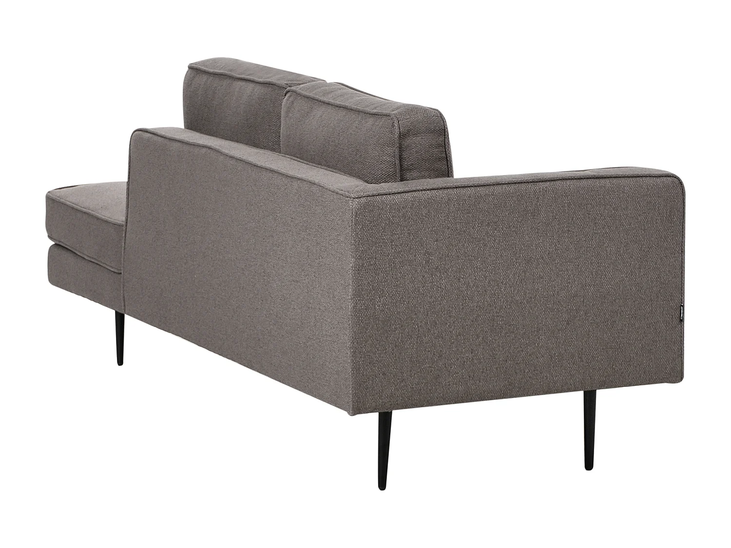 Chaise longue côté droite MIRAMAS Tissu Marron