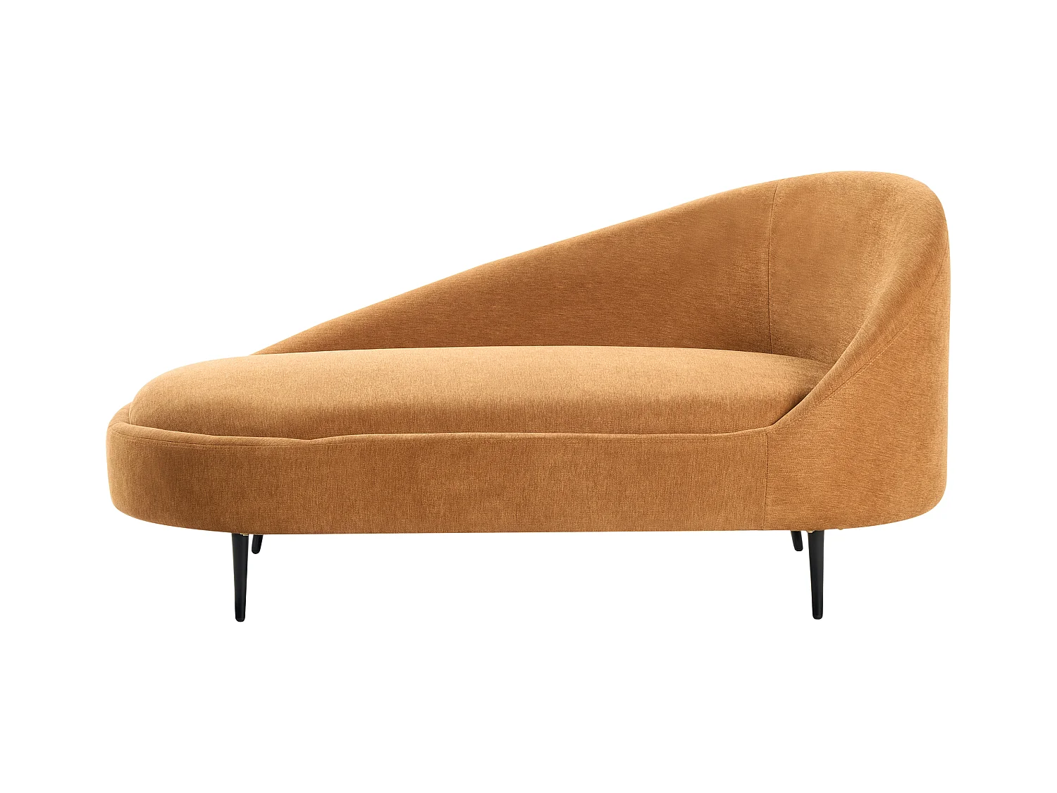 Chaise longue côté droit VALREAS Tissu Orange