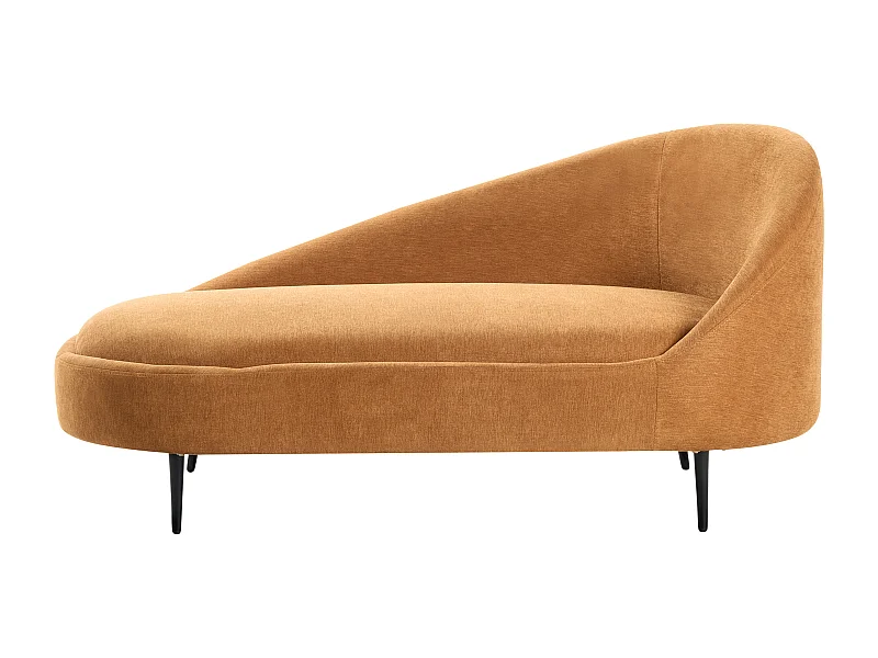 Chaise longue côté droit VALREAS Tissu Orange