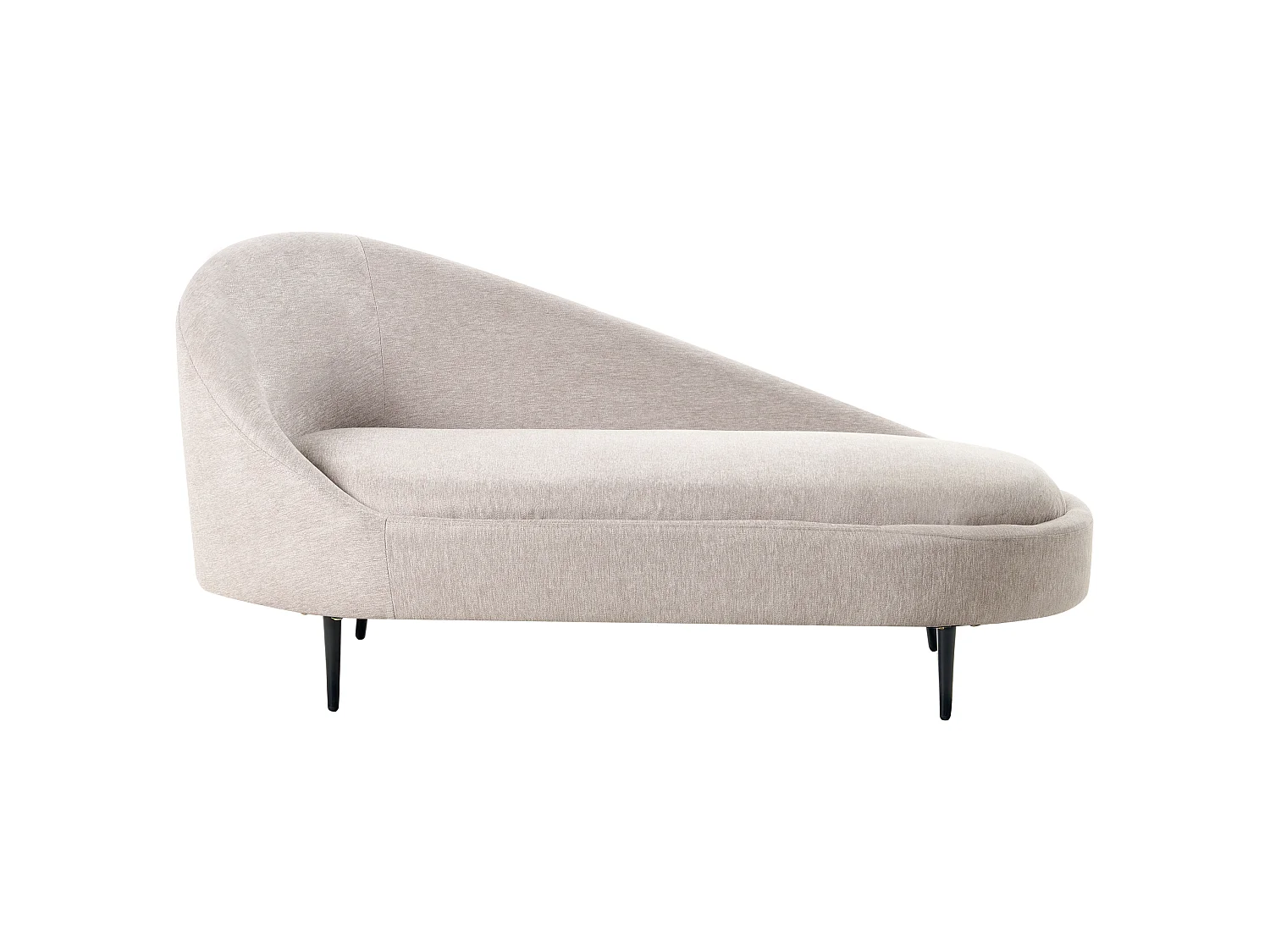 Chaise longue côté gauche VALREAS Tissu Taupe