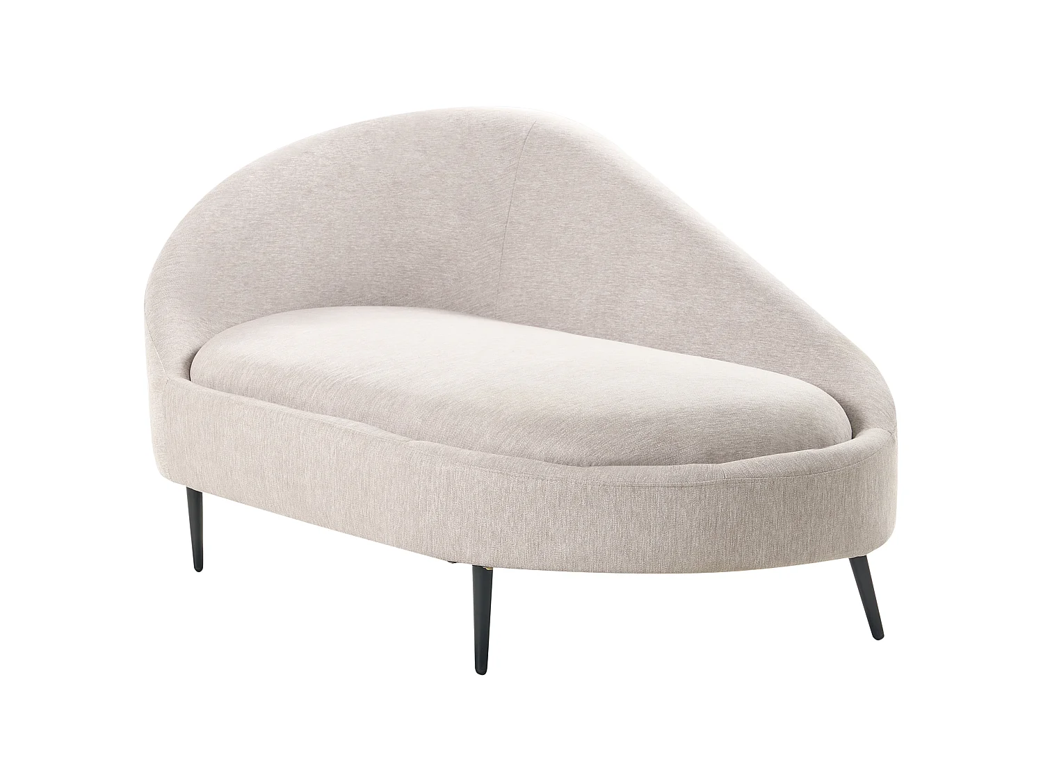 Chaise longue côté gauche VALREAS Tissu Taupe