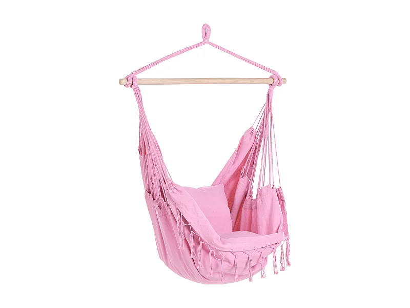 Hamac suspendu en coton rose BONEA