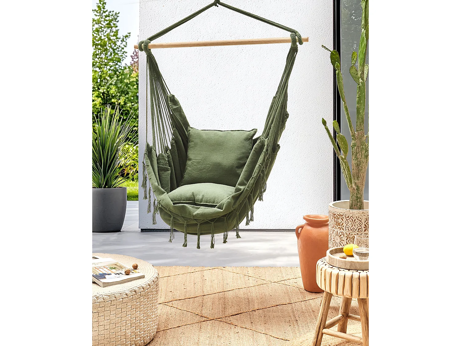 Fauteuil suspendu BONEA Coton Vert