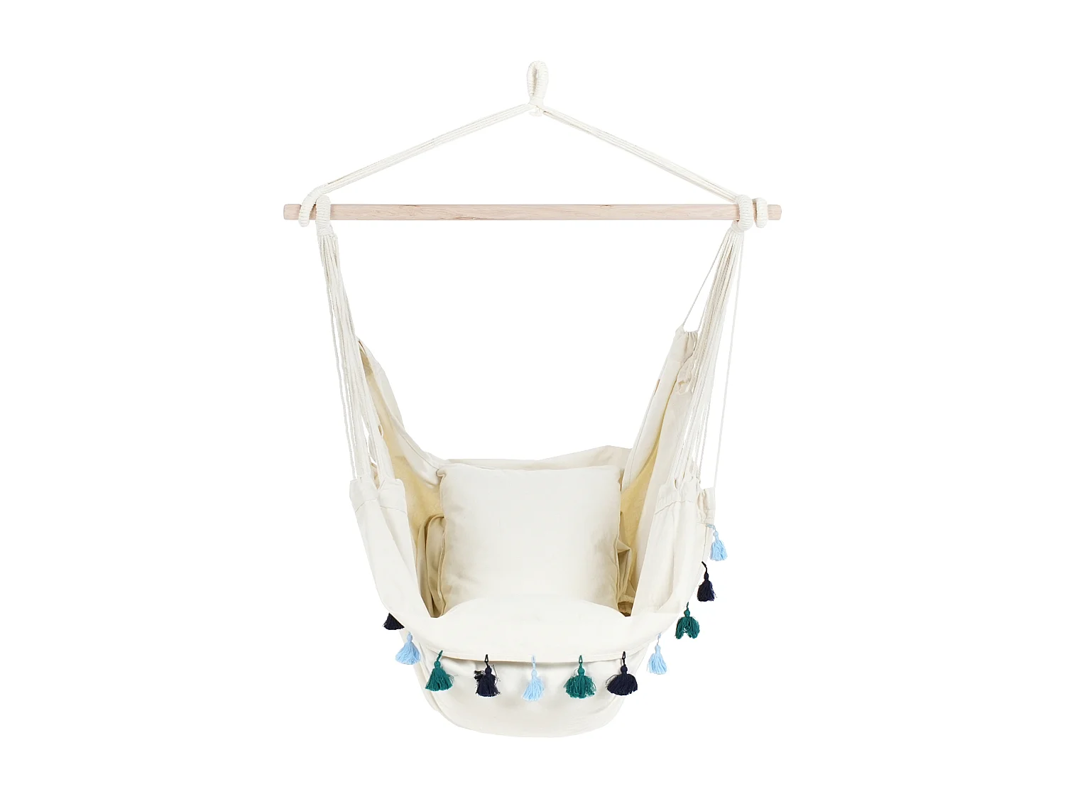 Sedia sospesa da fissare al soffitto VARENA Cotone Blu