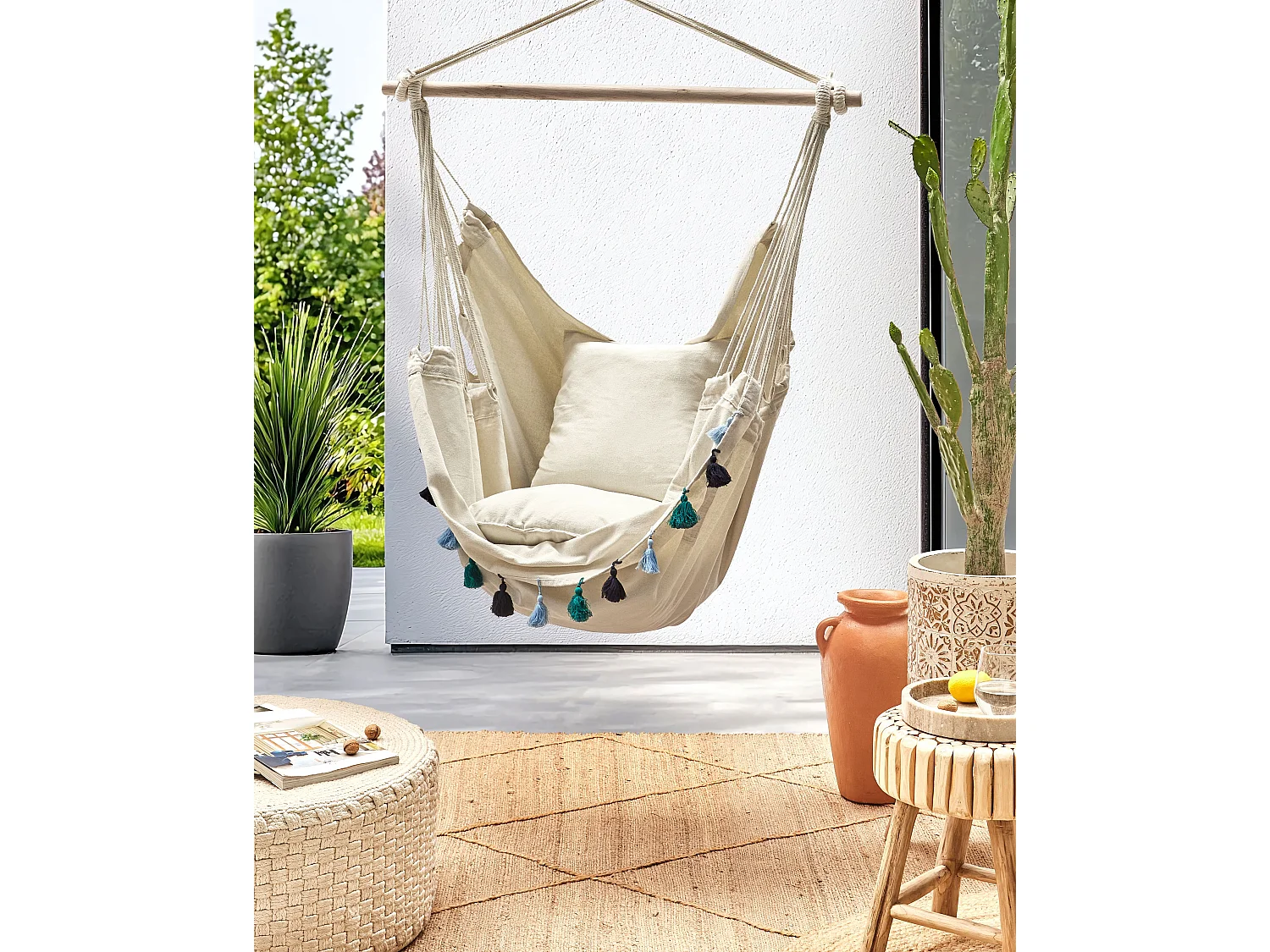 Fauteuil suspendu VARENA Coton Bleu