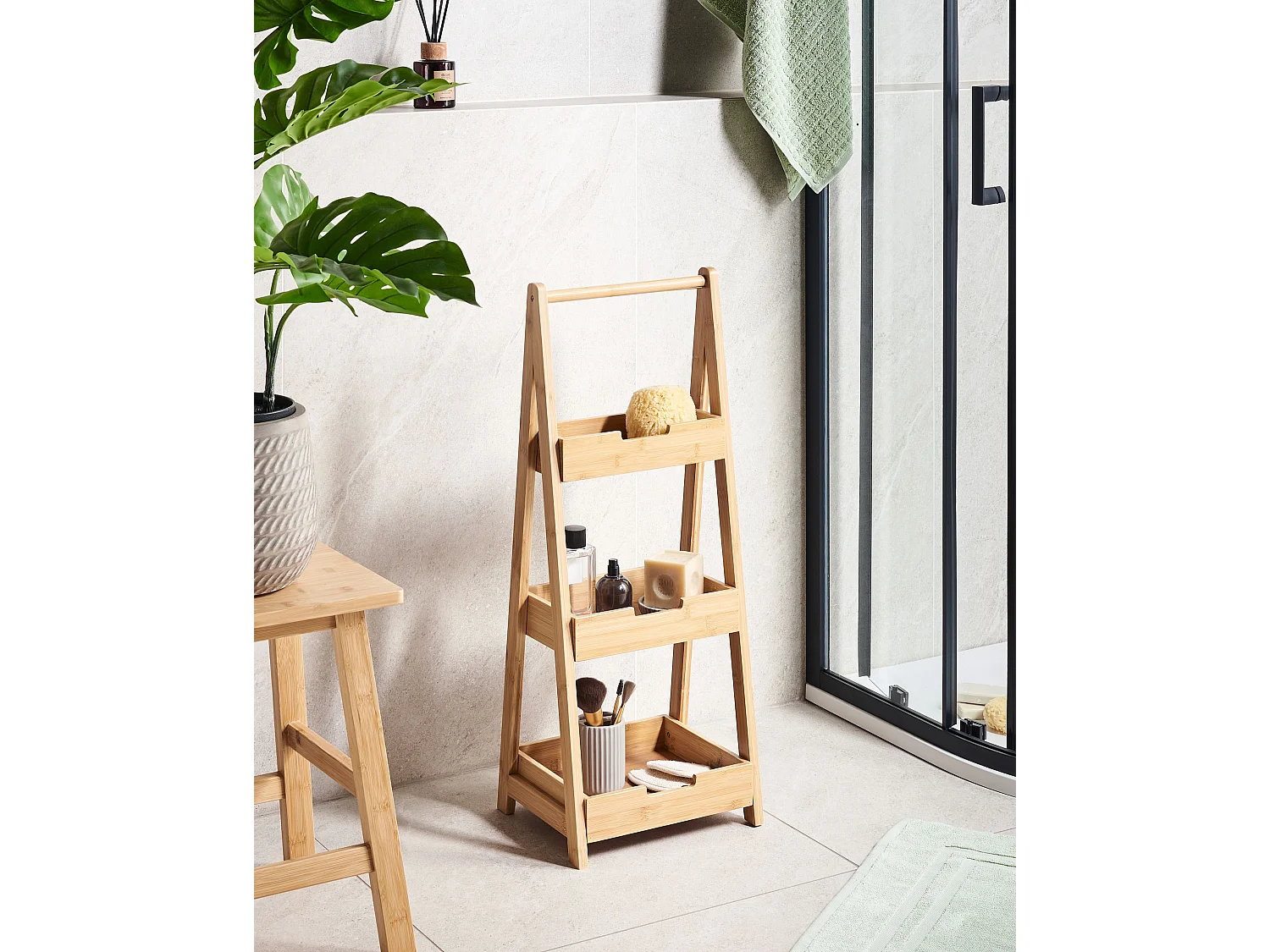 Meuble de rangement ALERCE Bambou Marron clair