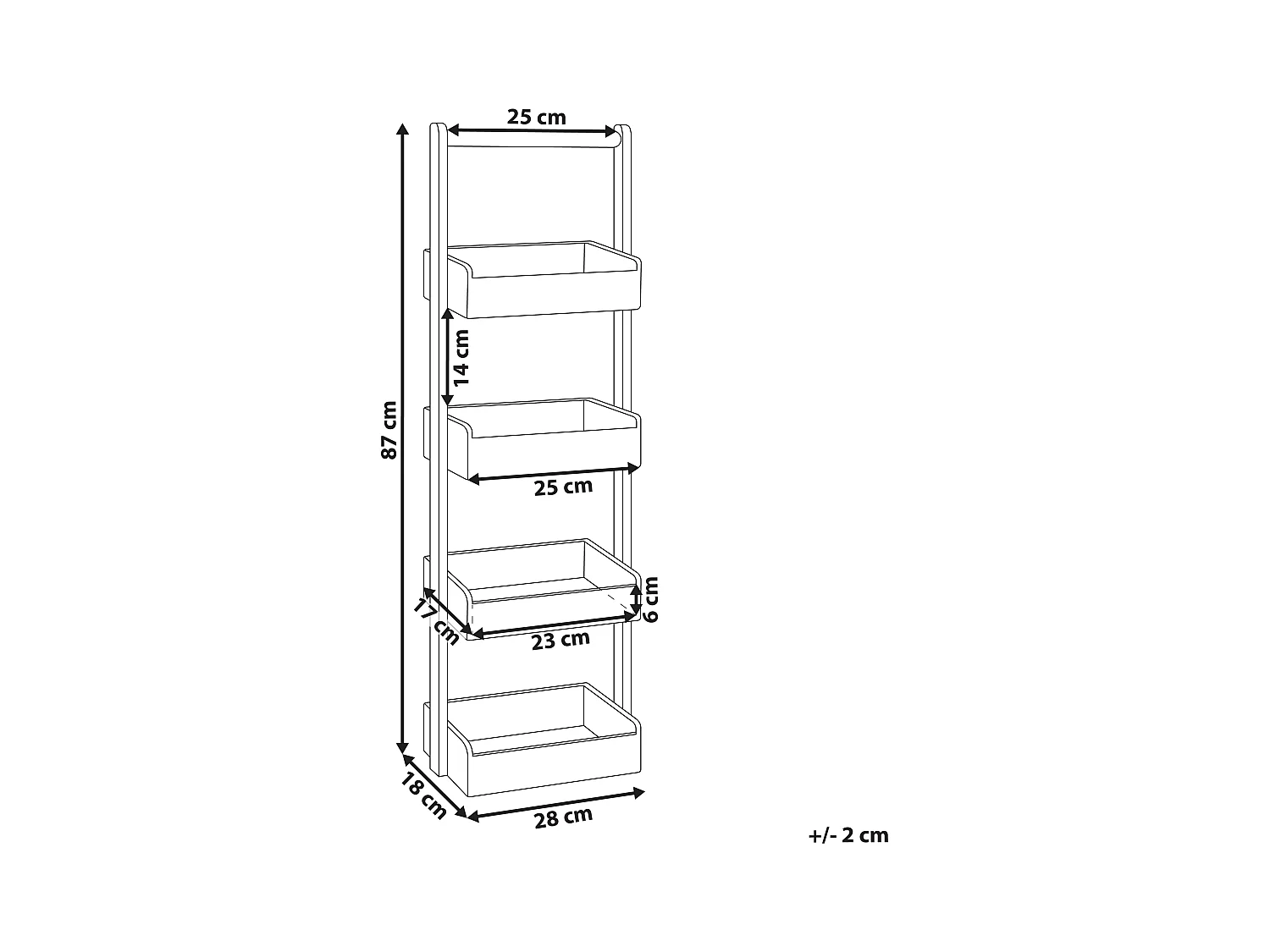 Meuble de rangement VAUPES Bambou Marron clair