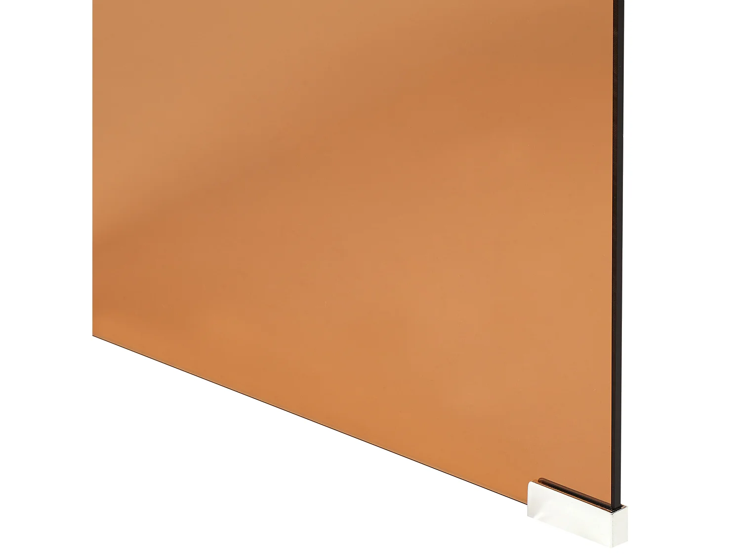 Stolik kawowy KENDALL Szkło hartowane Brązowy