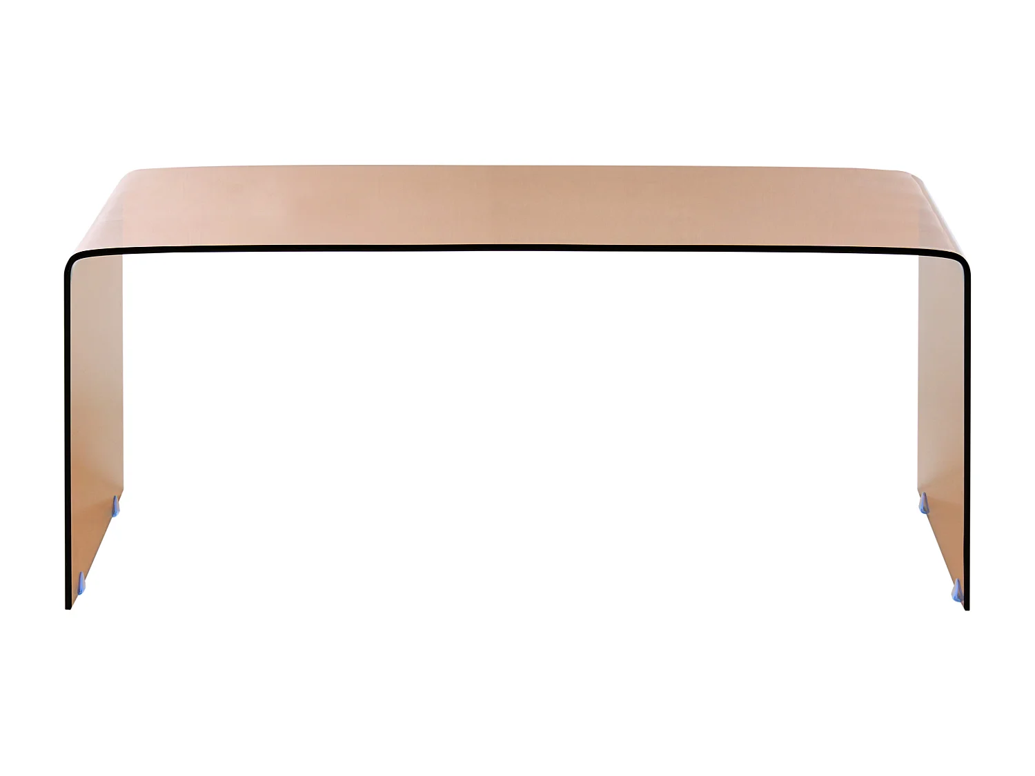 Table basse KENDALL Verre de sécurité Marron