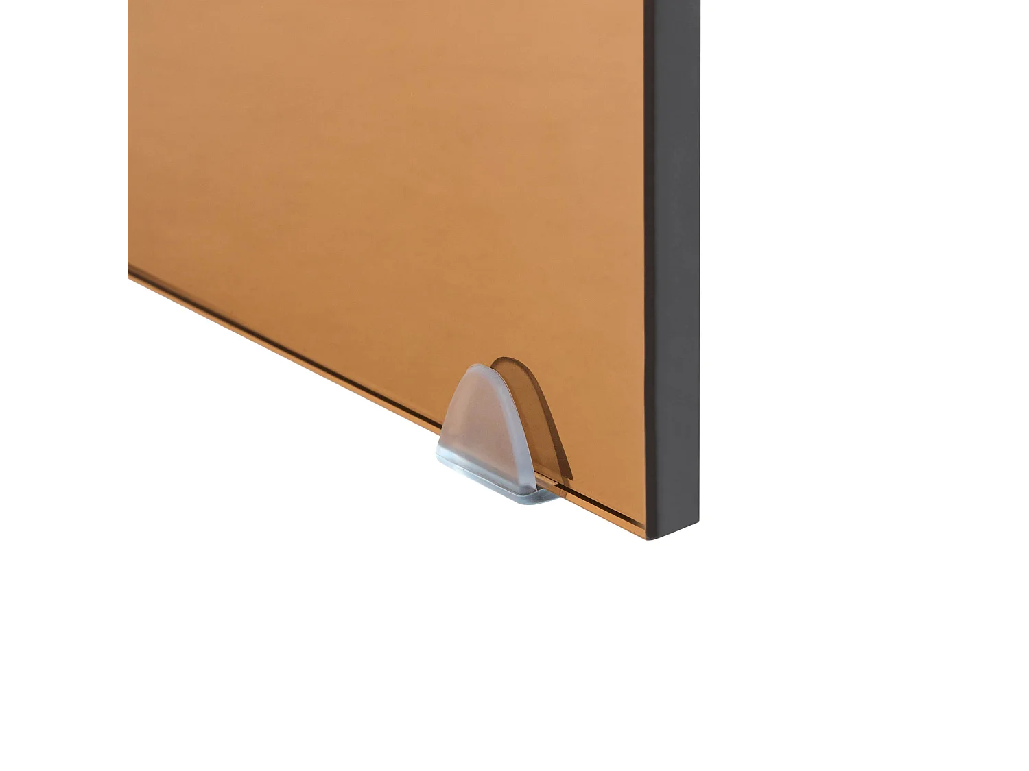 Table basse KENDALL Verre de sécurité Marron