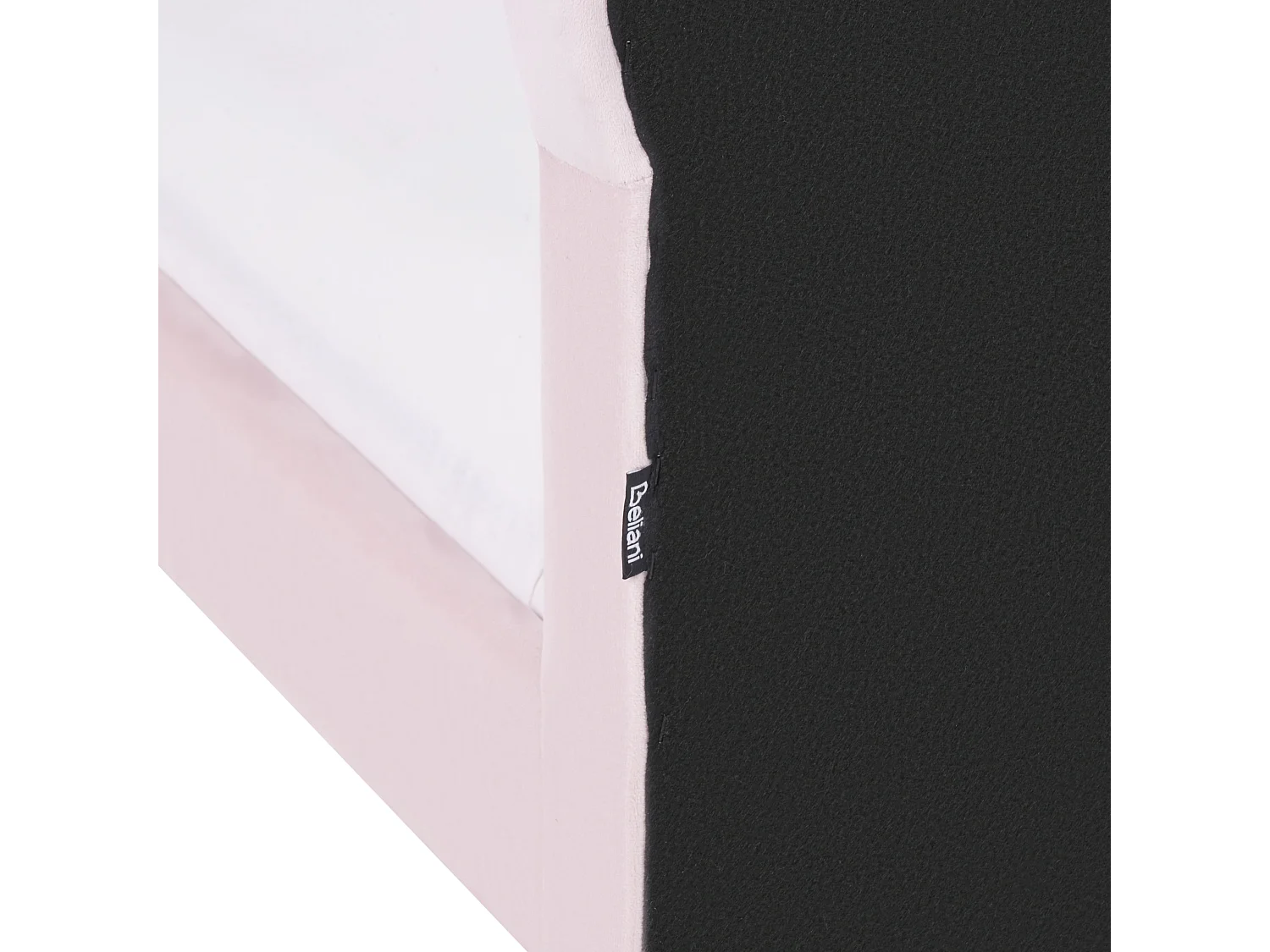 Lit d'enfant Nuage Velours MAZOU 90 x 200 cm Rose