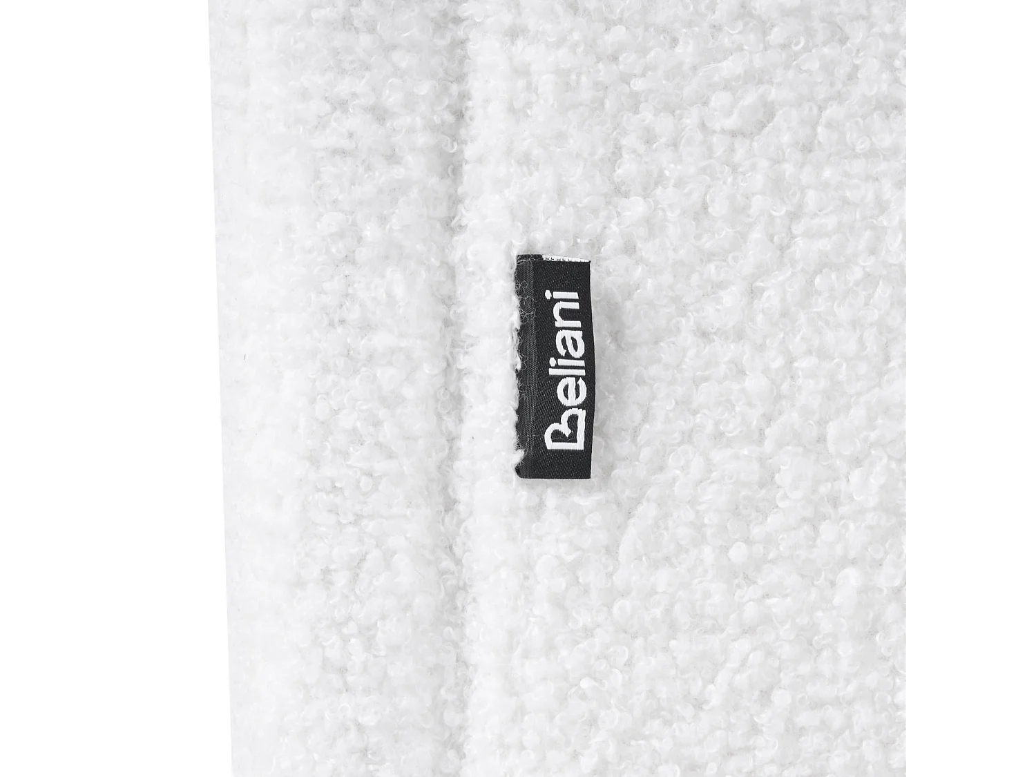 Bed bouclé wit 90 x 200 cm LAYE