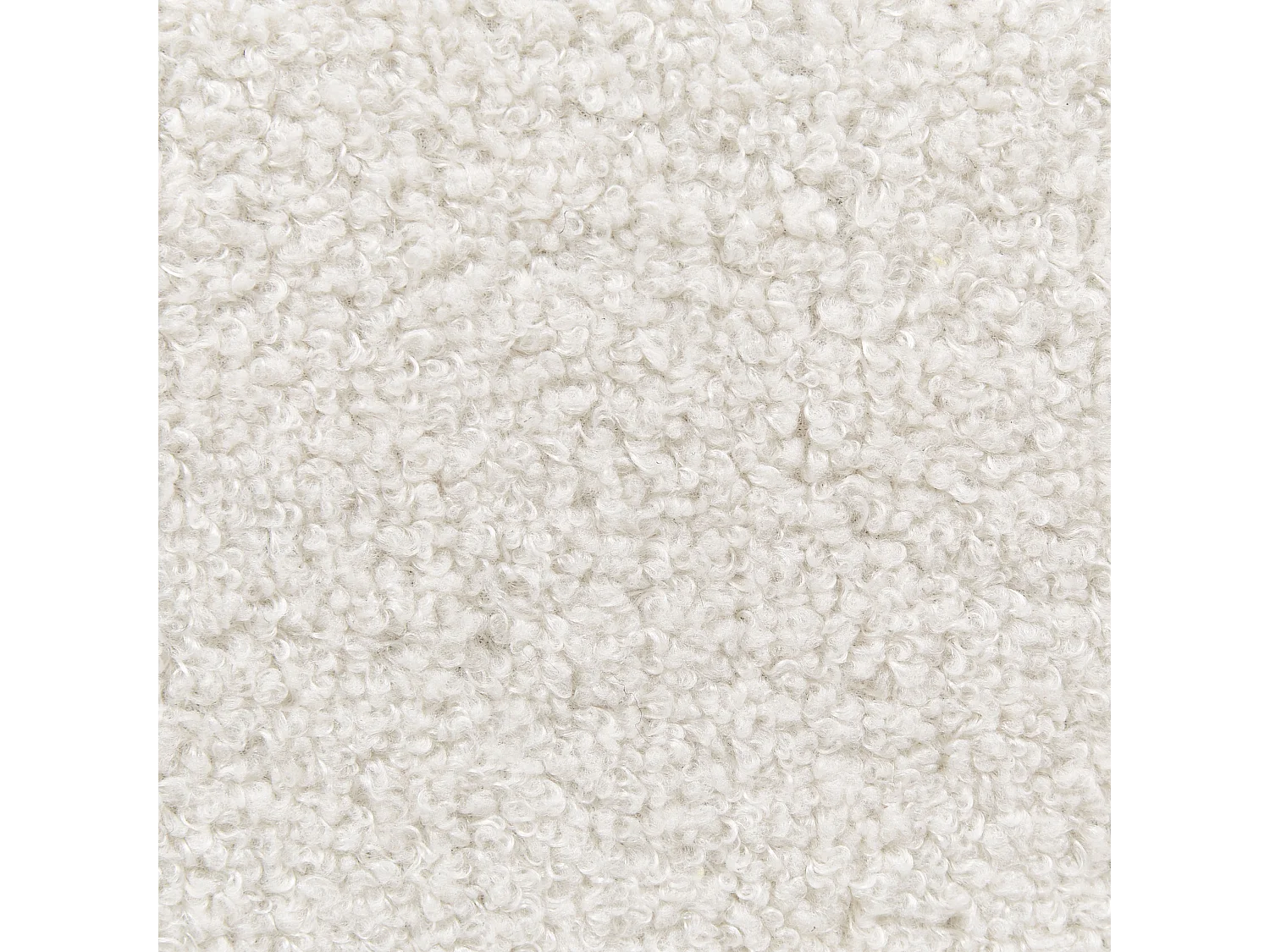 Lit sans tête de lit Bouclé ROANNE 90 x 200 cm Beige clair