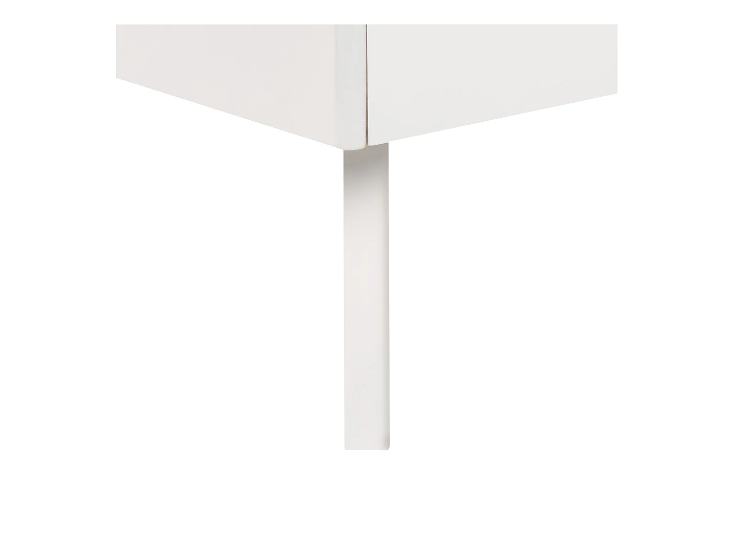 Lit sans tête de lit BERRIC 160 x 200 cm Blanc