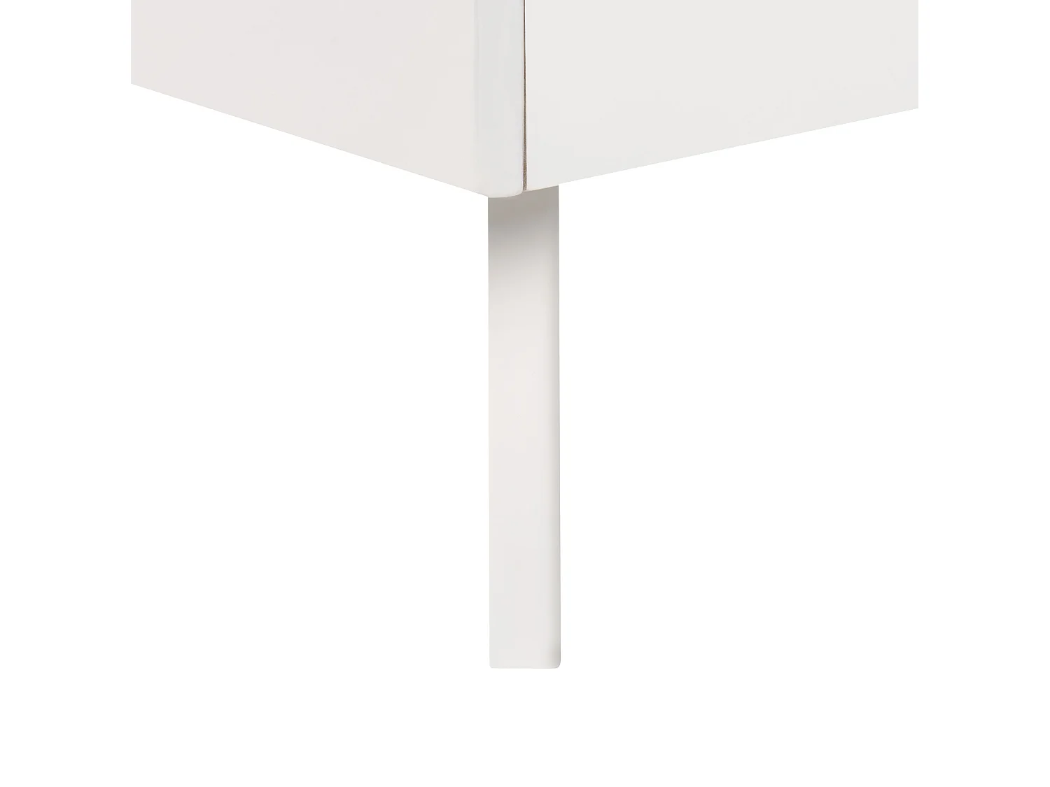 Lit sans tête de lit BERRIC 160 x 200 cm Blanc