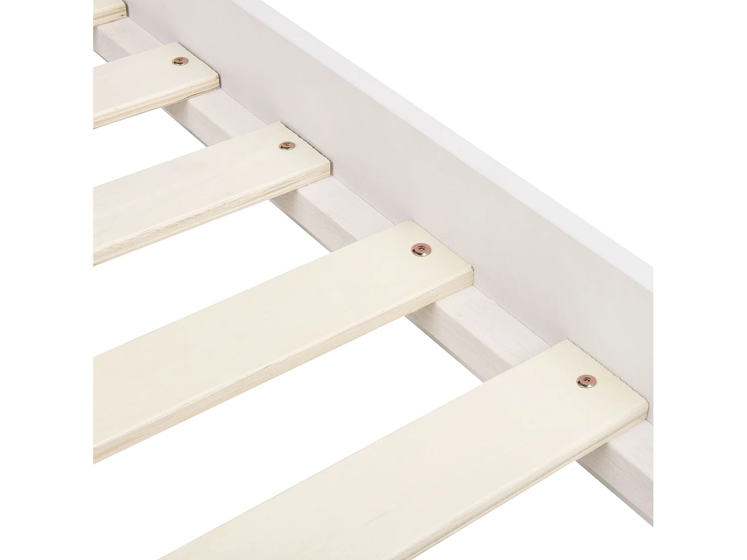 Lit sans tête de lit BERRIC 160 x 200 cm Blanc