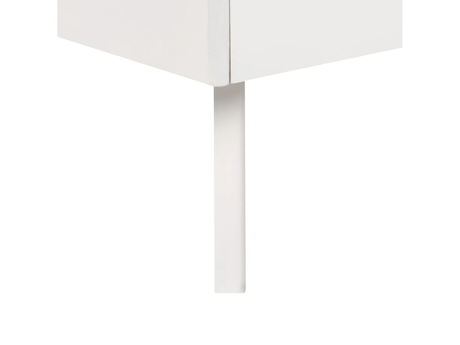 Lit sans tête de lit BERRIC 160 x 200 cm Blanc