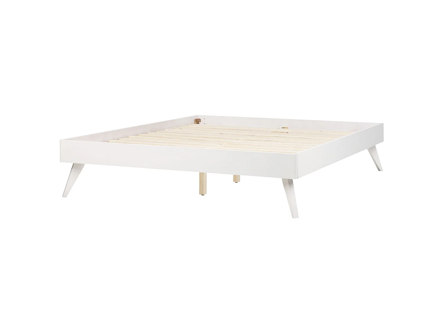 Cama sin cabecero BERRIC 160 x 200 cm Blanco