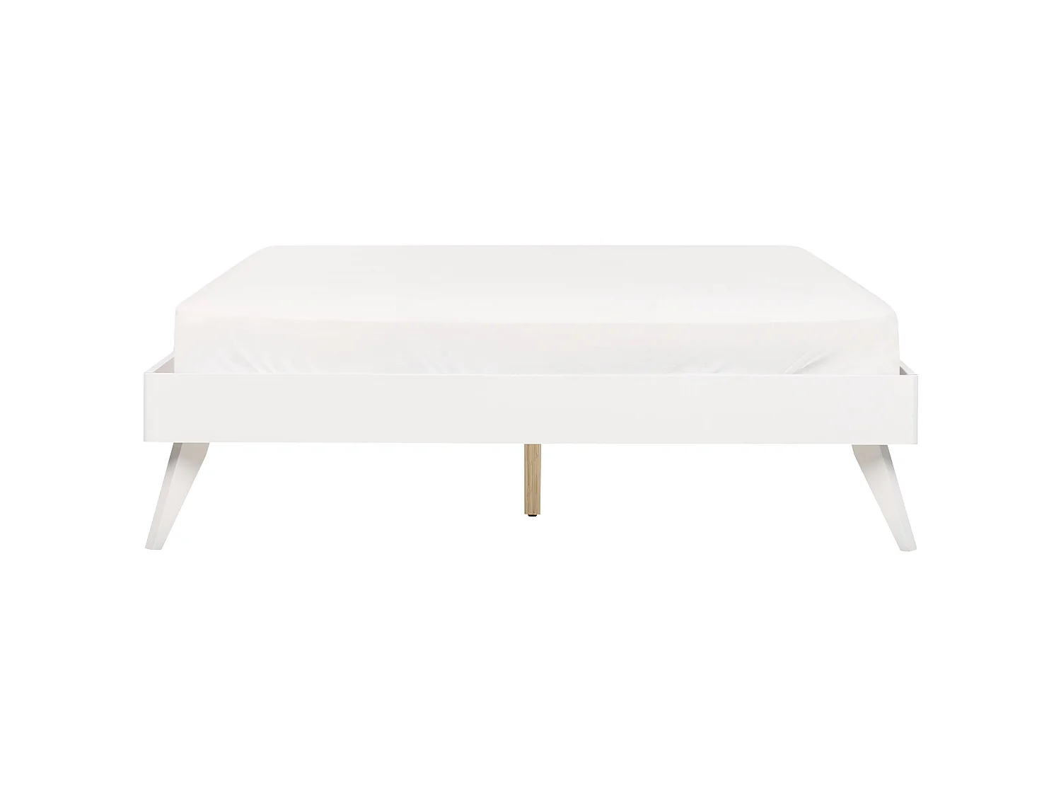 Cama sin cabecero BERRIC 160 x 200 cm Blanco