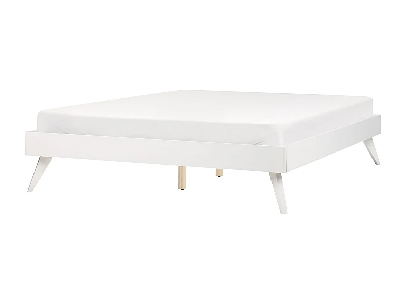 Bed zonder hoofdbord BERRIC 160 x 200 cm Wit