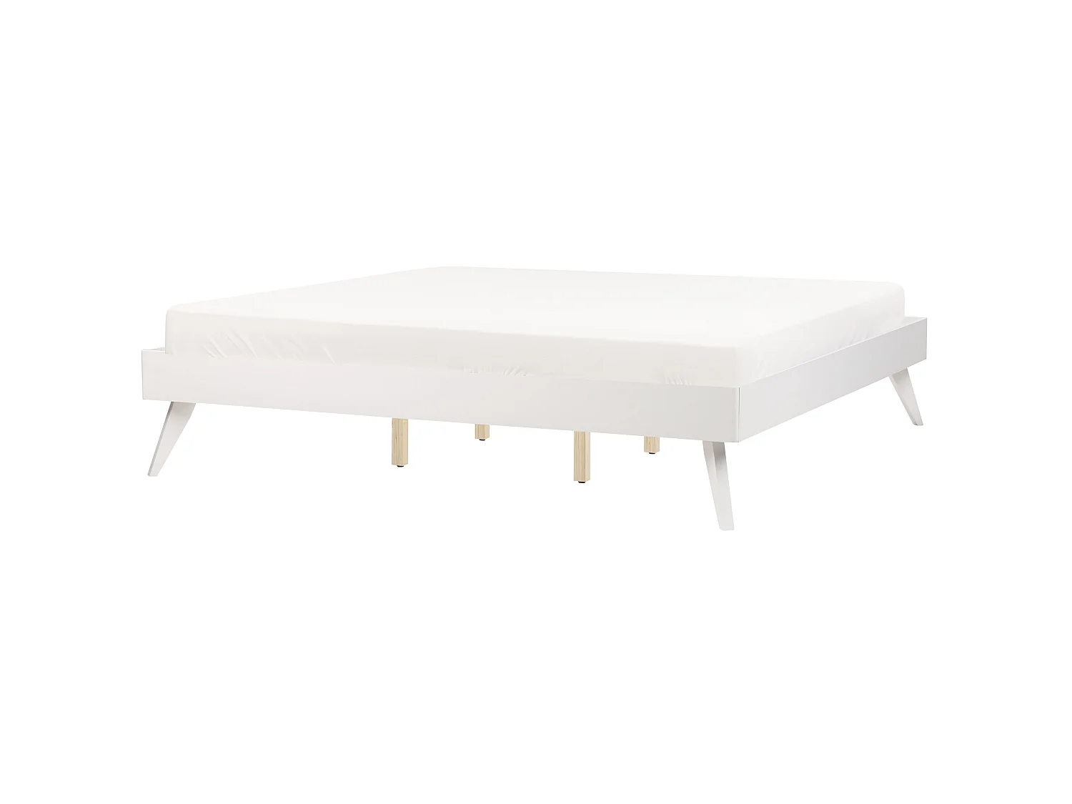 Bed zonder hoofdbord BERRIC 180 x 200 cm Wit