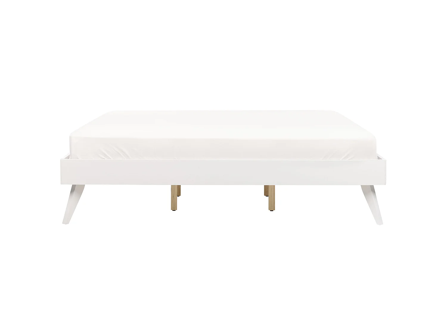 Bed zonder hoofdbord BERRIC 180 x 200 cm Wit