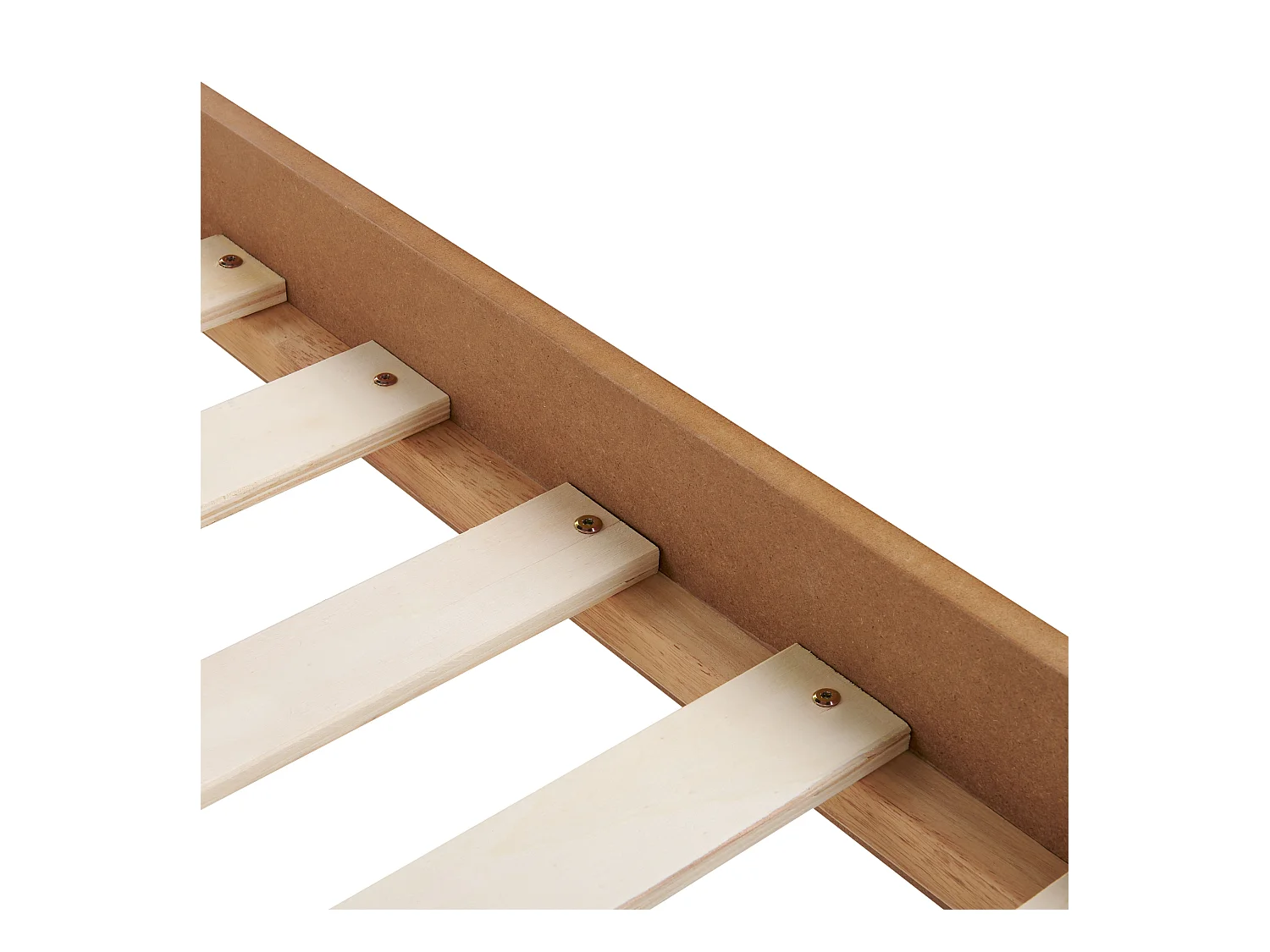 Lit sans tête de lit BERRIC 140 x 200 cm Frêne naturel