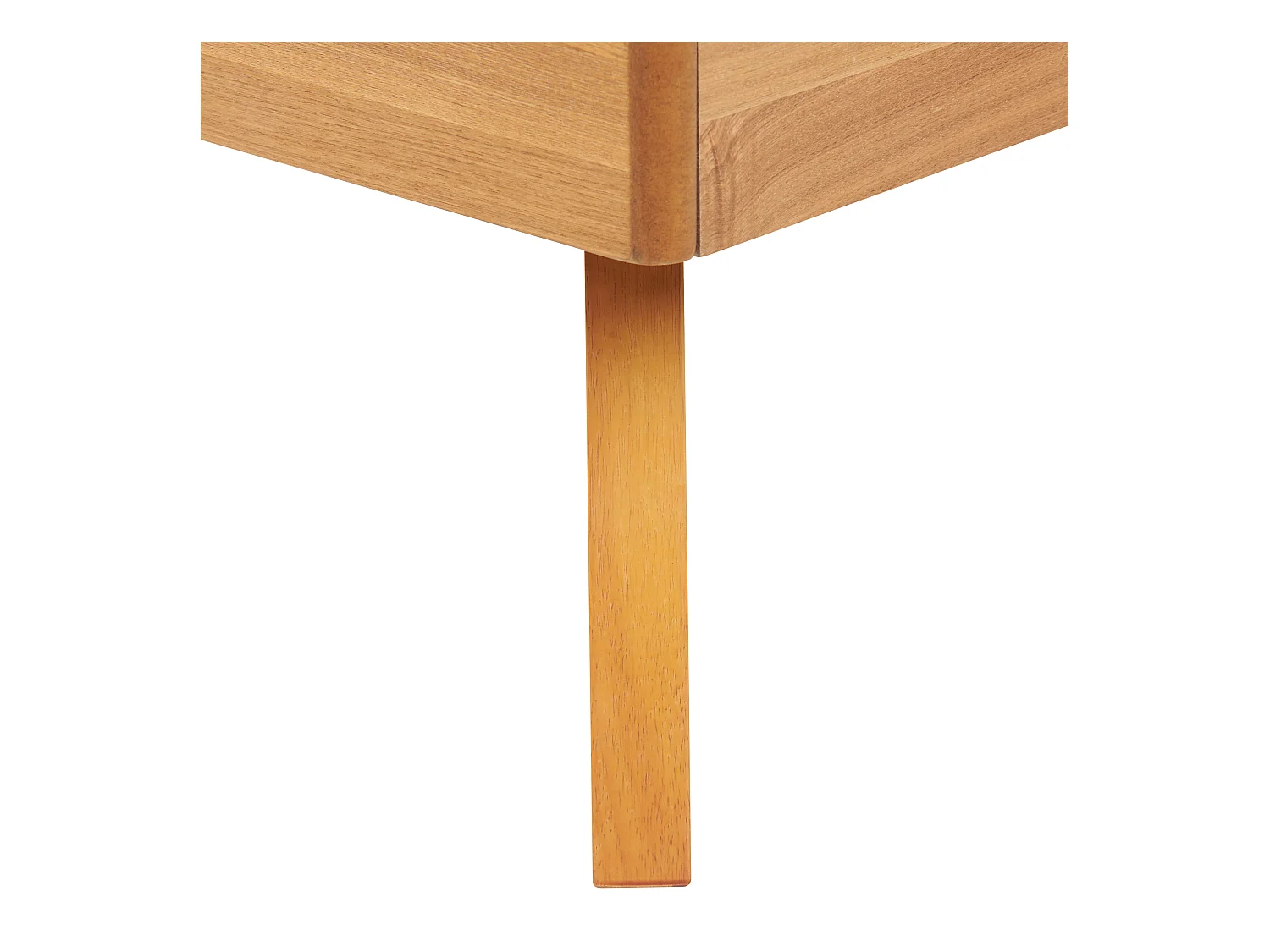 Lit sans tête de lit BERRIC 140 x 200 cm Frêne naturel