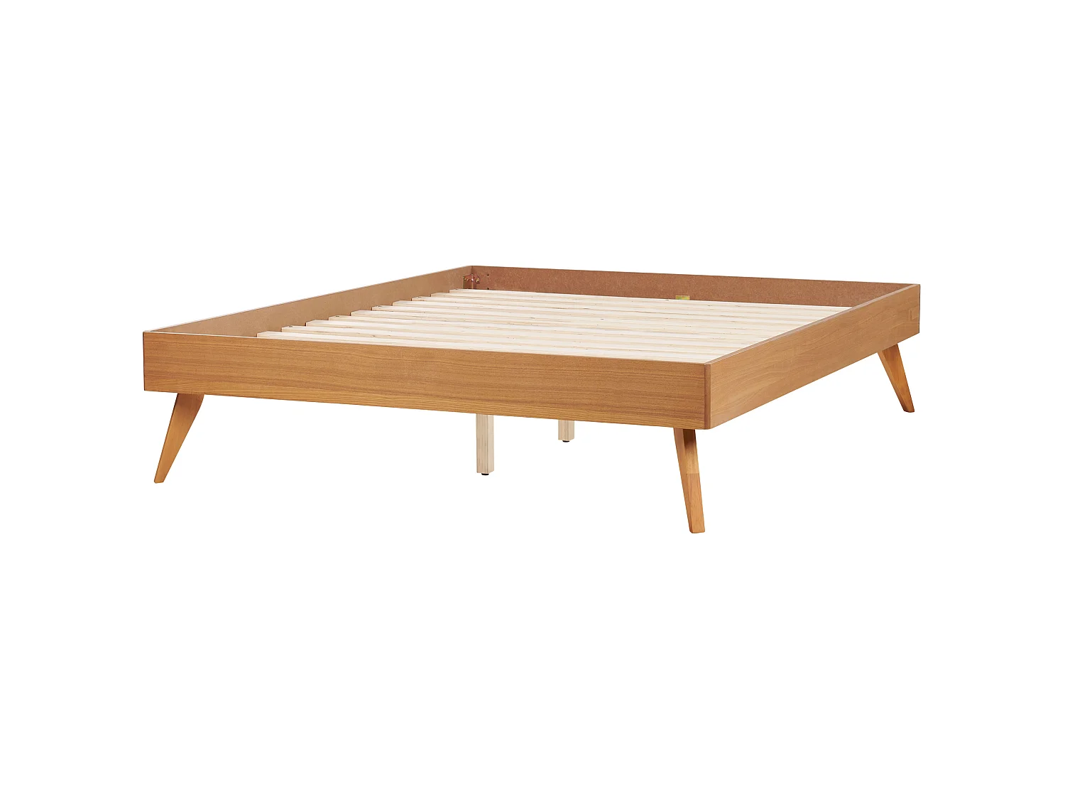 Bed without Headboard BERRIC 140 x 200 cm (EU Double) Natural Ash Wood