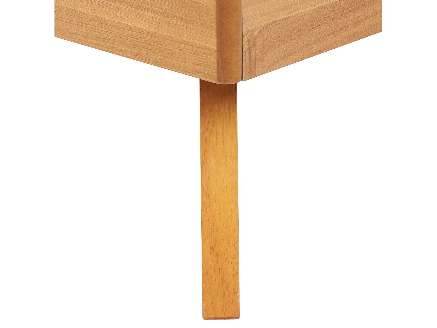 Bed without Headboard BERRIC 140 x 200 cm (EU Double) Natural Ash Wood