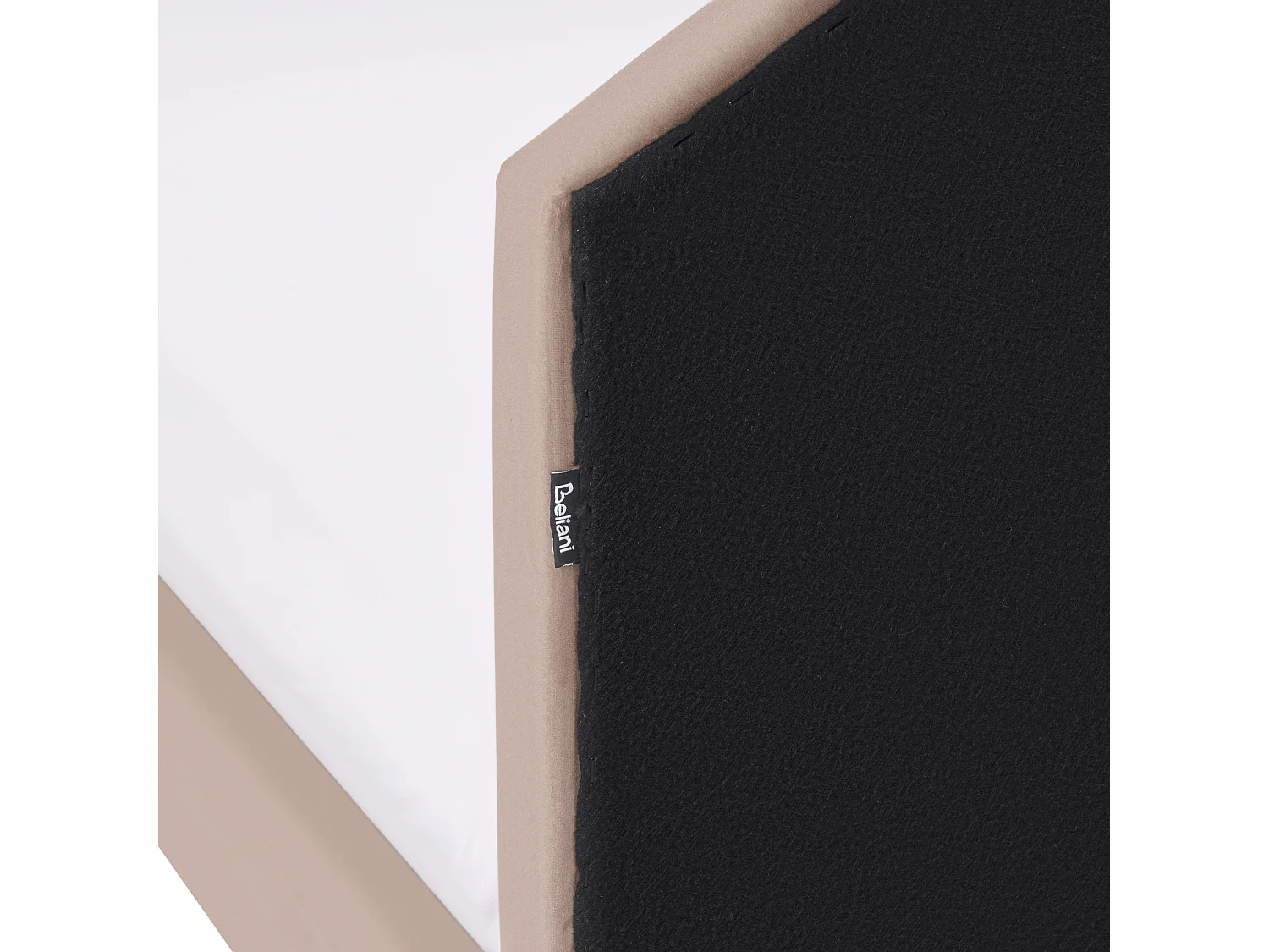 Lit d'enfant Maison Velours KERVAN 90 x 200 cm Marron clair