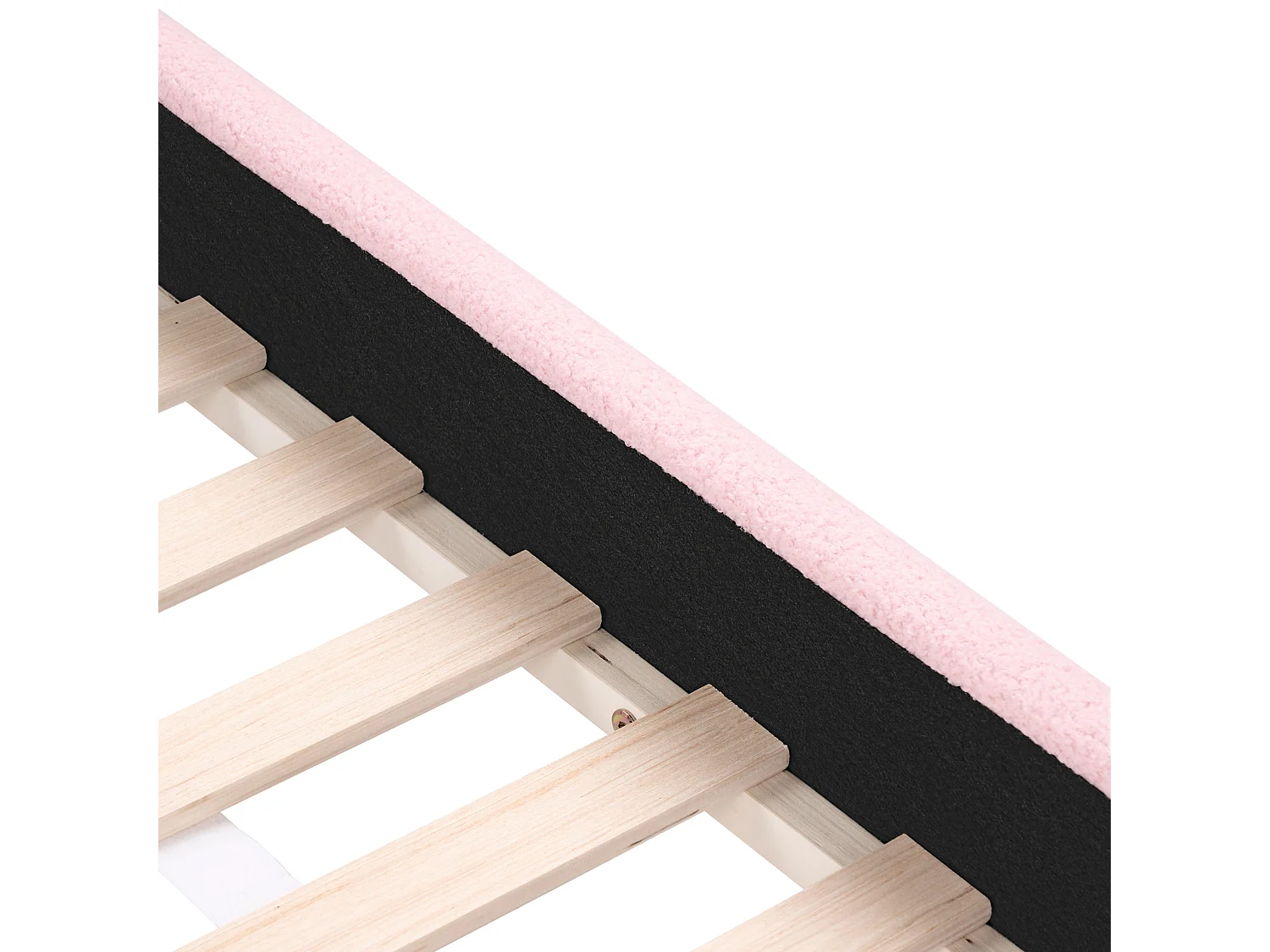 Lit d'enfant Bouclé LAYE 90 x 200 cm Rose