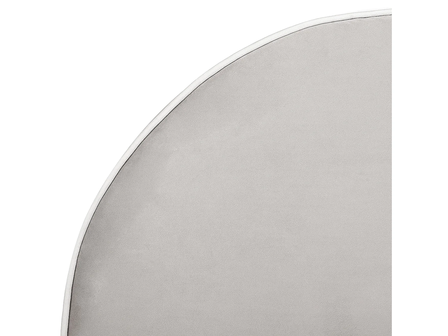 Letto singolo velluto grigio 90 x 200 cm NOZAY