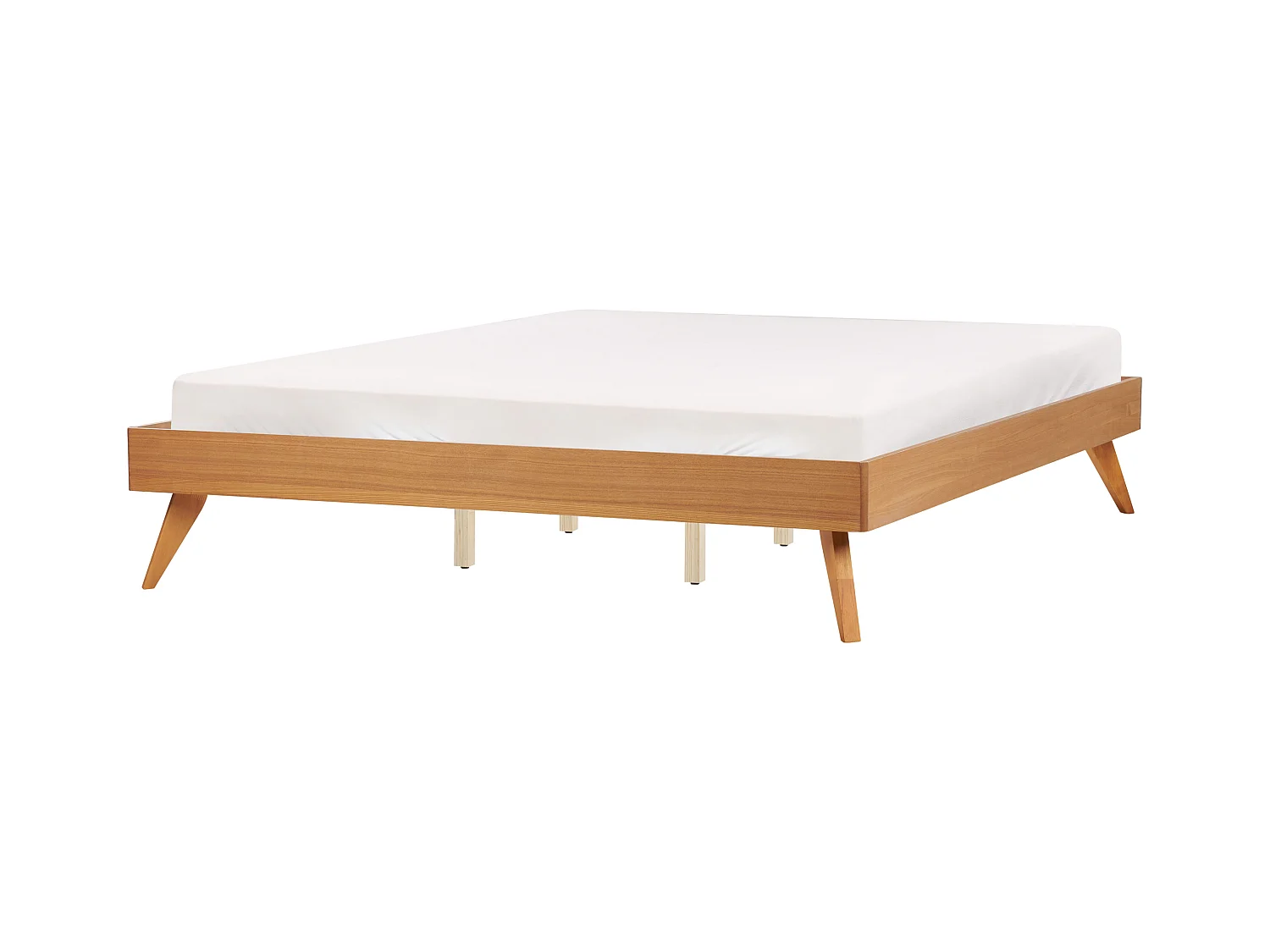 Lit sans tête de lit BERRIC 180 x 200 cm Frêne naturel