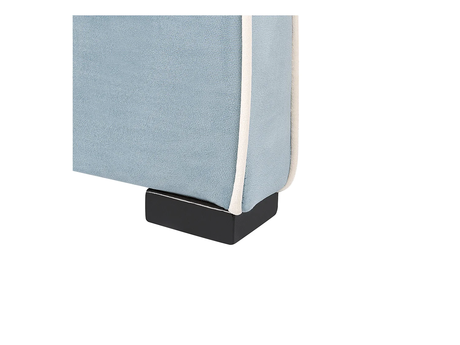 Lit d'enfant Velours NOZAY 90 x 200 cm Bleu clair