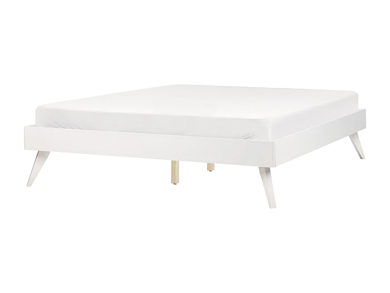 Cama sin cabecero BERRIC 140 x 200 cm Blanco